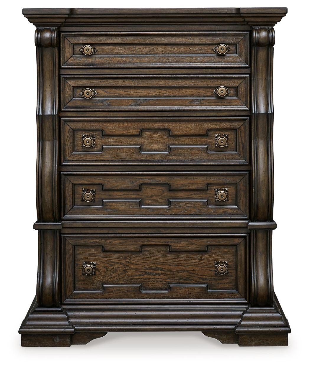 Maylee - Dark Brown - Five Drawer Chest - Urban Living Furniture (Los Angeles, CA)
