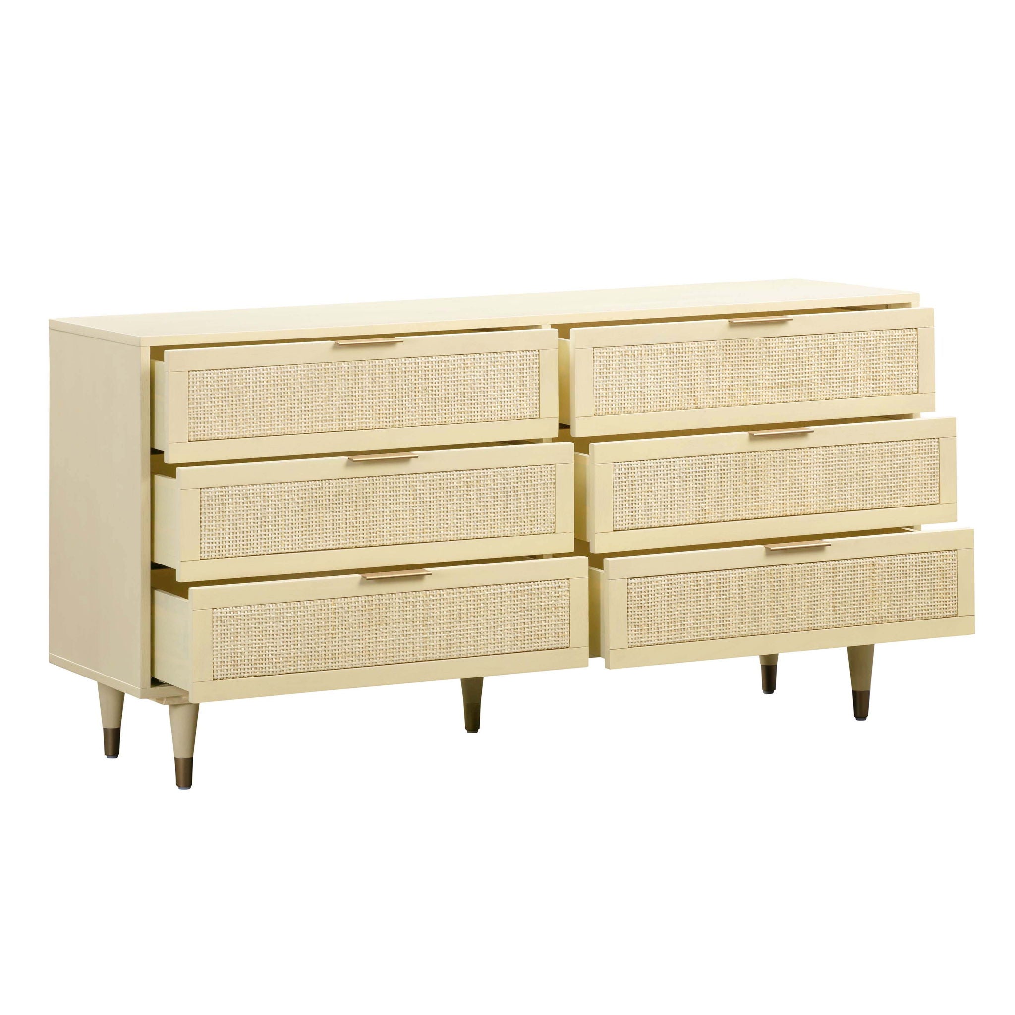 Sierra Buttermilk - 6 Drawer Dresser - Beige - Urban Living Furniture (Los Angeles, CA)
