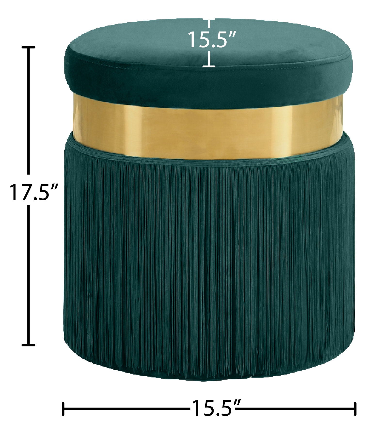 Yasmine - Stool Ottoman - Urban Living Furniture (Los Angeles, CA)