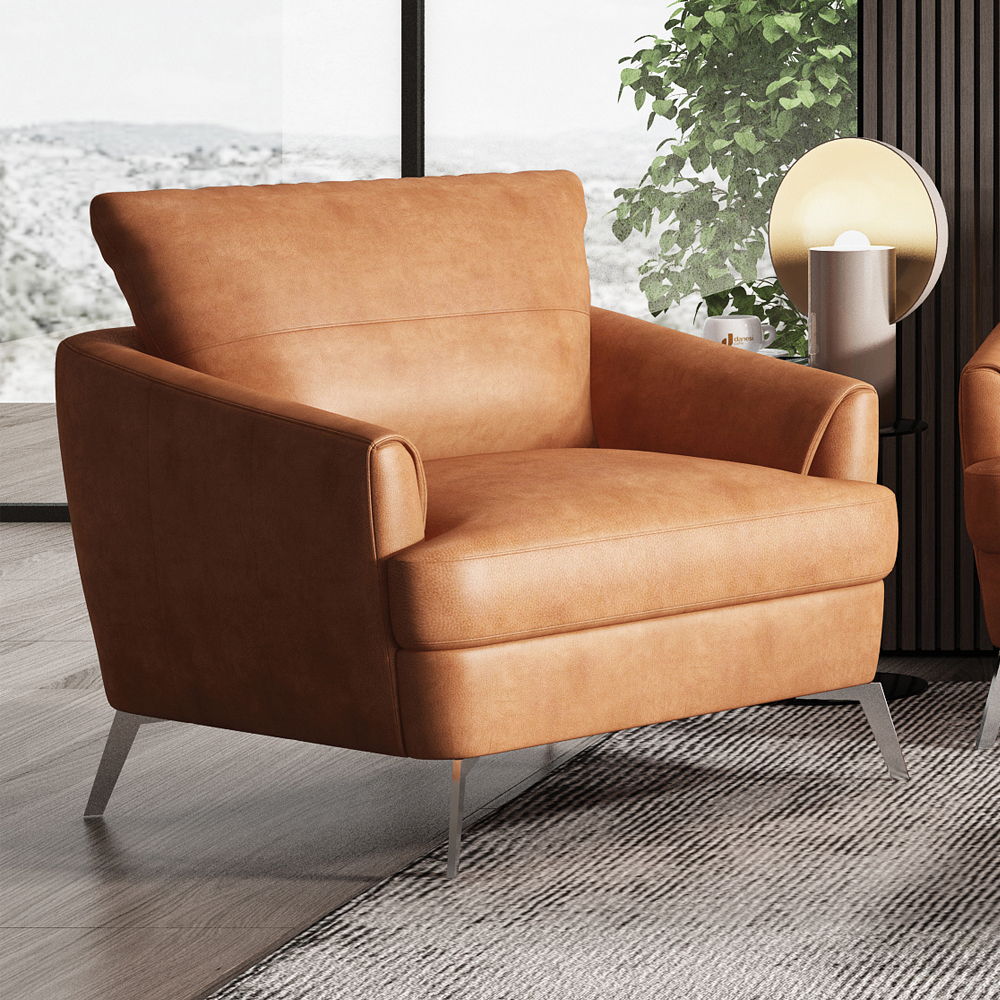 Safi - Chair - Cappuccino Leather - Urban Living Furniture (Los Angeles, CA)