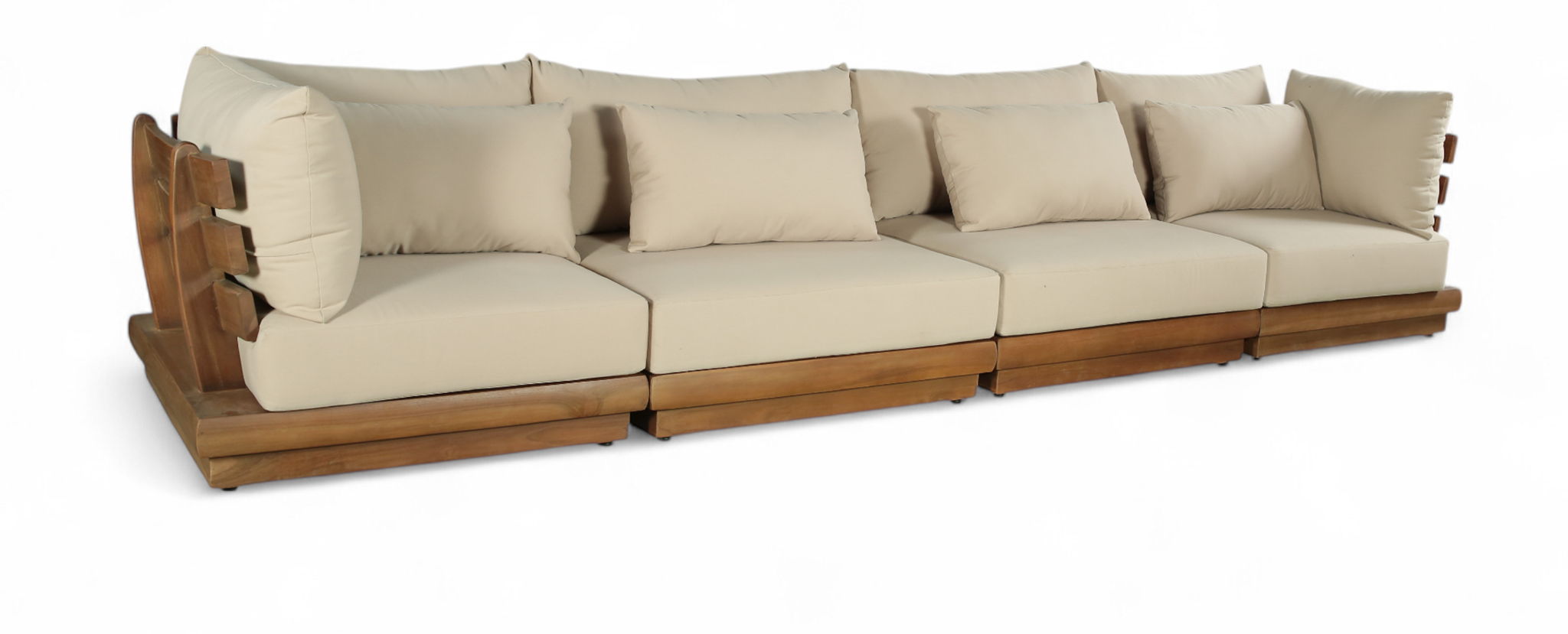 Mirella - 4 Piece Water Resistant Fabric Outdoor Patio Modular Sectional - Urban Living Furniture (Los Angeles, CA)