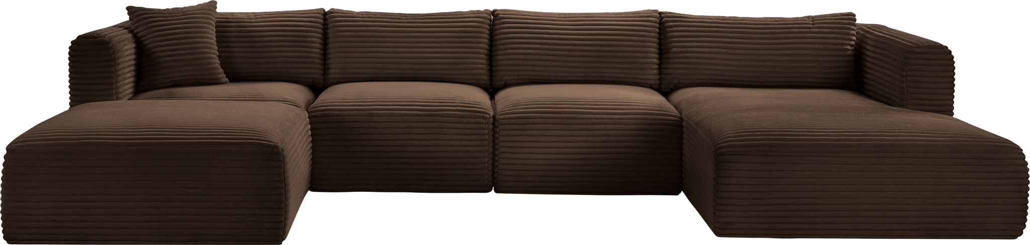 Shaggy - 5 Piece Modular Sectional With Chaise And Ottoman - Urban Living Furniture (Los Angeles, CA)