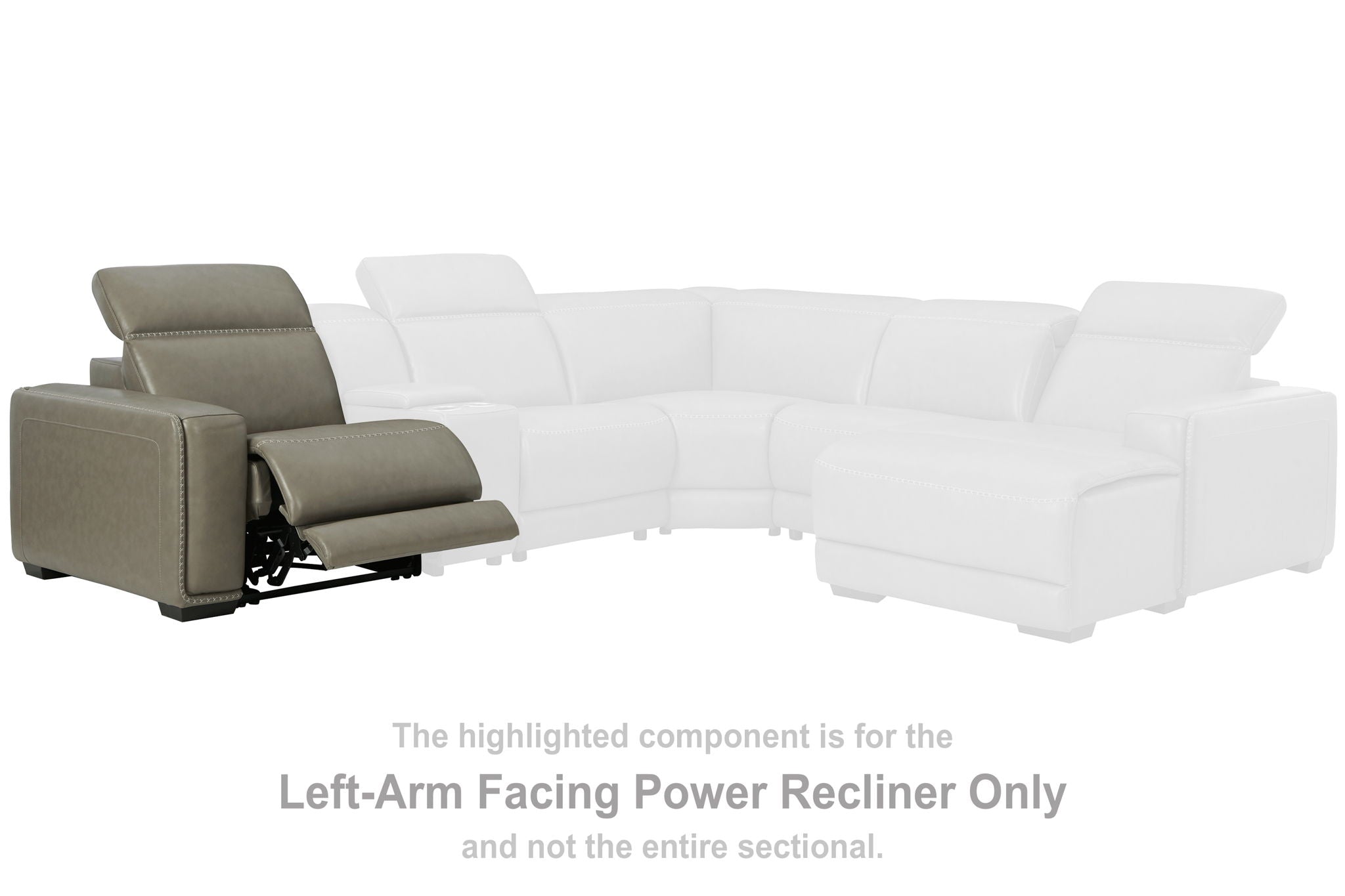Correze - Gray - LAF Zero Wall Power Recliner - Urban Living Furniture (Los Angeles, CA)