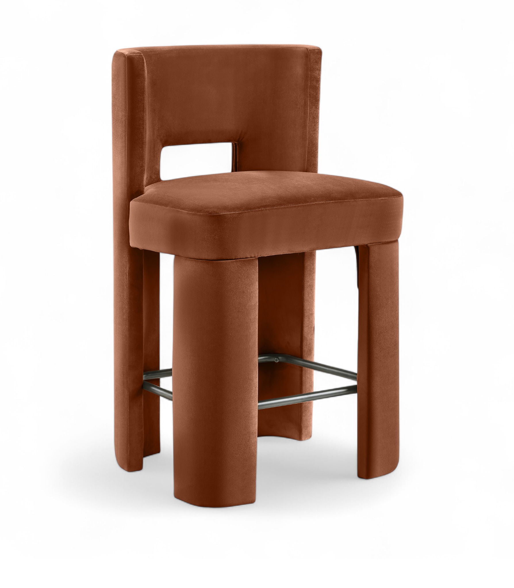Zuno - Velvet Performance Fabric Upholstered Counter Stool (Set of 2) - Urban Living Furniture (Los Angeles, CA)