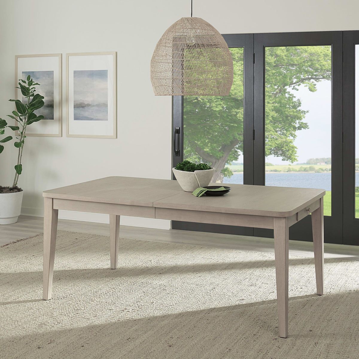 Camden - Two Drawer Extendable Dining Table - Chai
