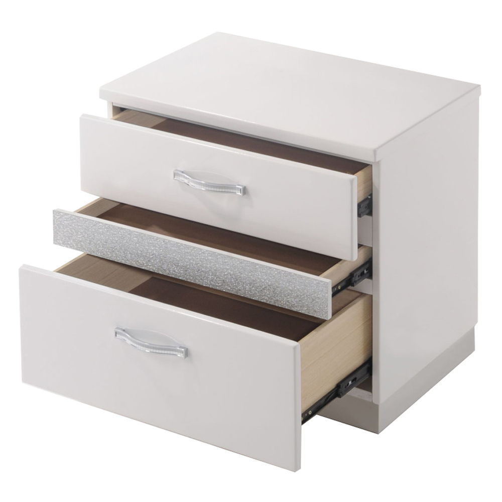 Naima II - Nightstand - White High Gloss - Urban Living Furniture (Los Angeles, CA)