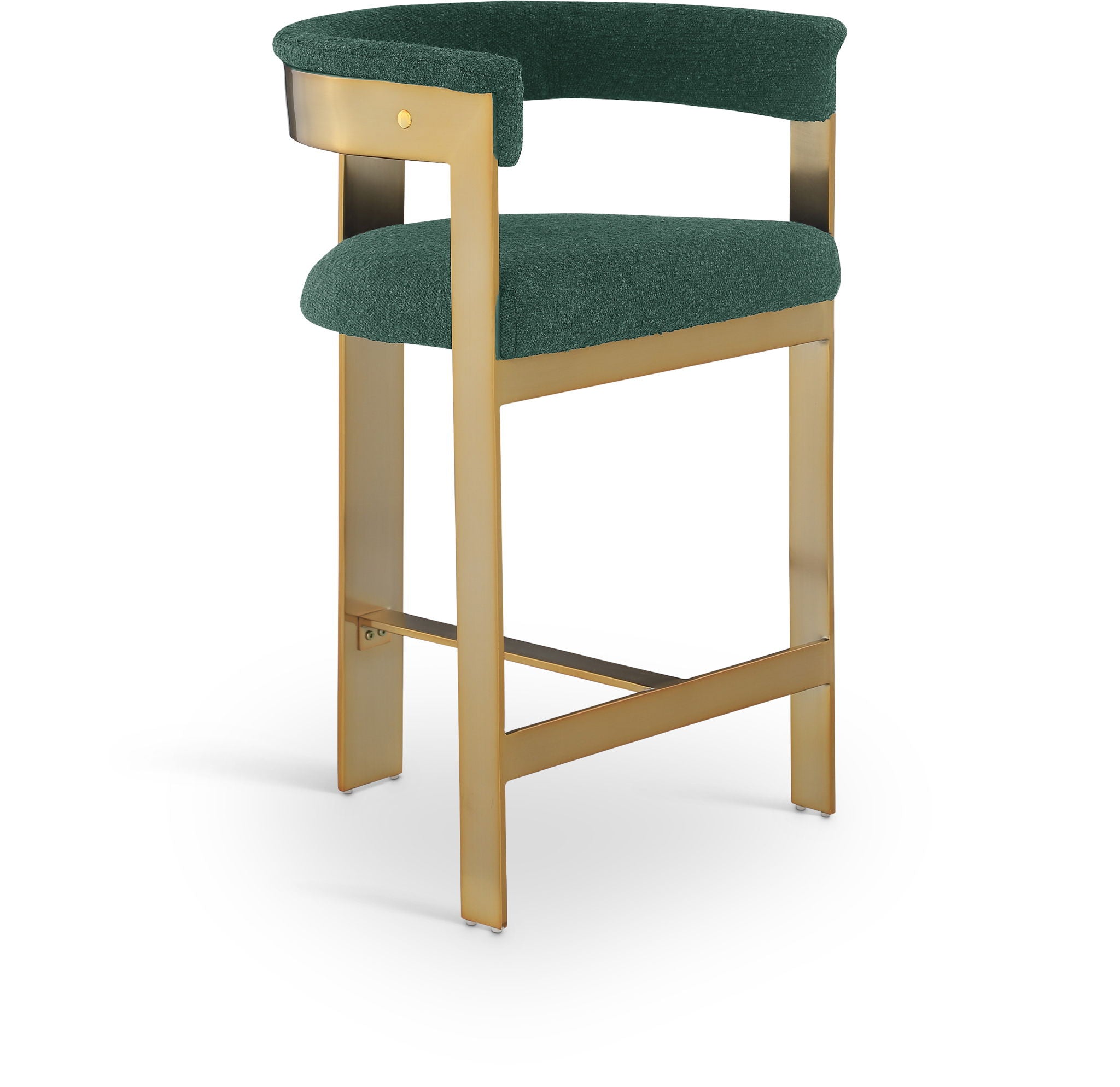 Romeo - Boucle Counter Stool With Gold Base (Set of 2) - Urban Living Furniture (Los Angeles, CA)