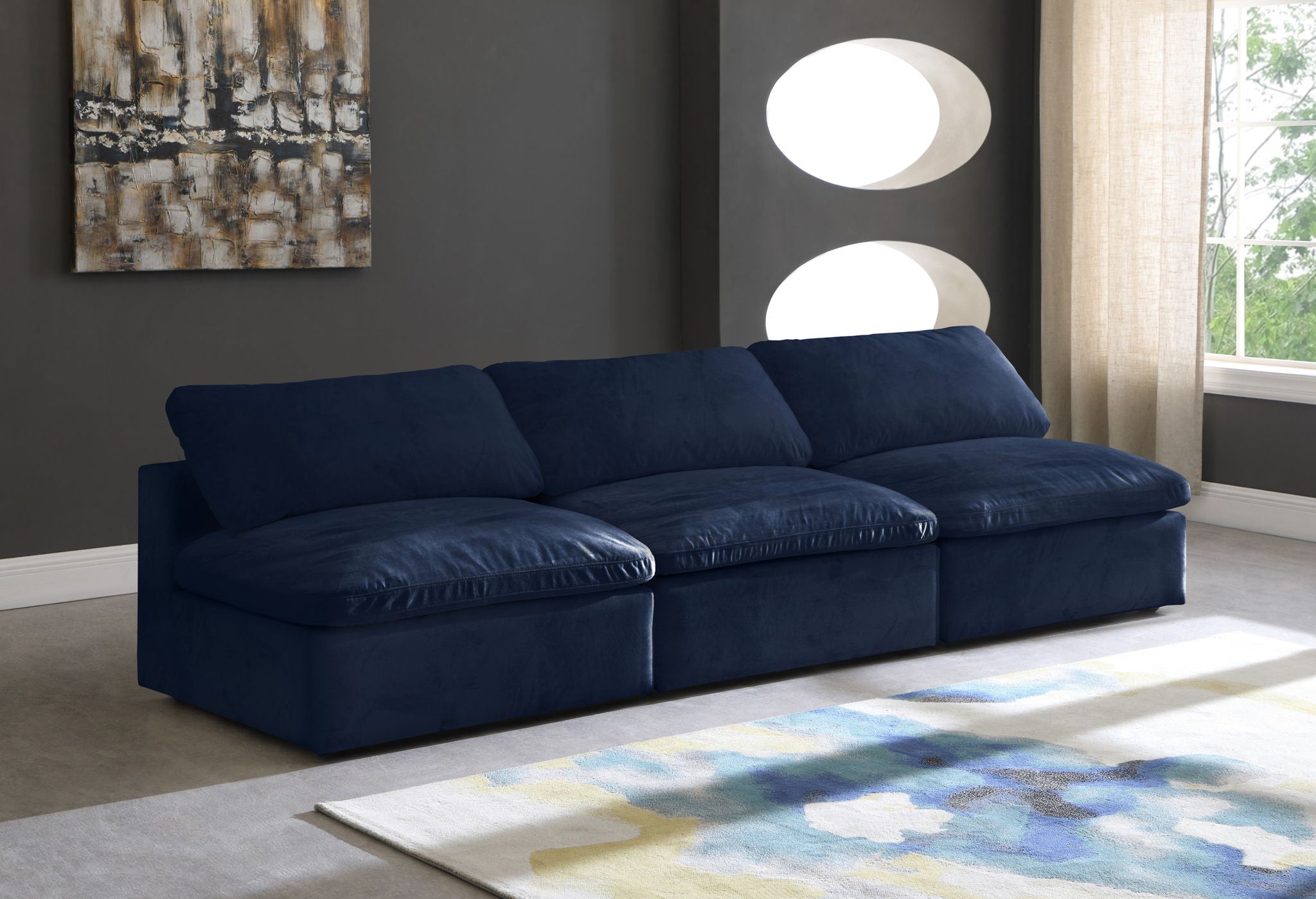 Cozy - Modular Armless 3 Seat Sofa - Urban Living Furniture (Los Angeles, CA)