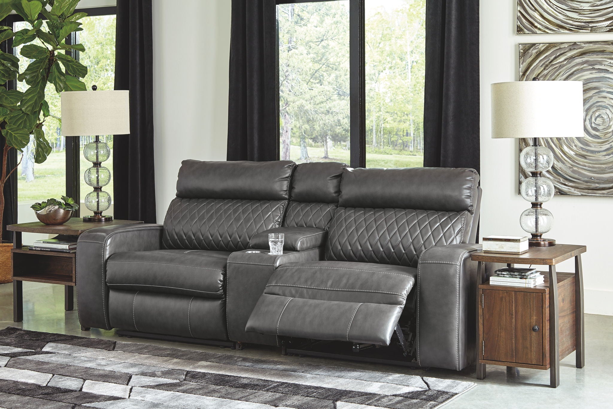 Samperstone - Power Reclining Sectional - Urban Living Furniture (Los Angeles, CA)
