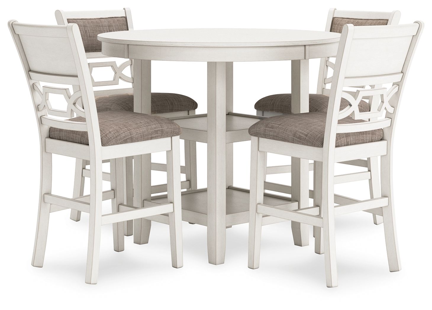 Erinberg - Antique White - Dining Room Counter Table Set (Set of 5) - Urban Living Furniture (Los Angeles, CA)
