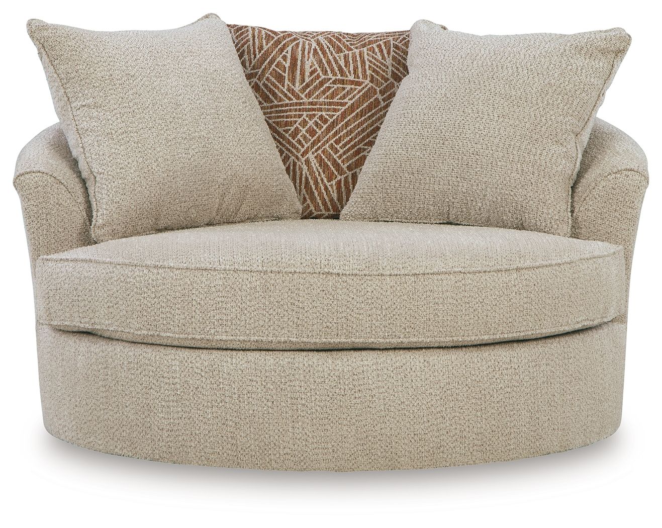 Steelwater Retreat - Oversized Swivel Accent Chair - Latte - Urban Living Furniture (Los Angeles, CA)