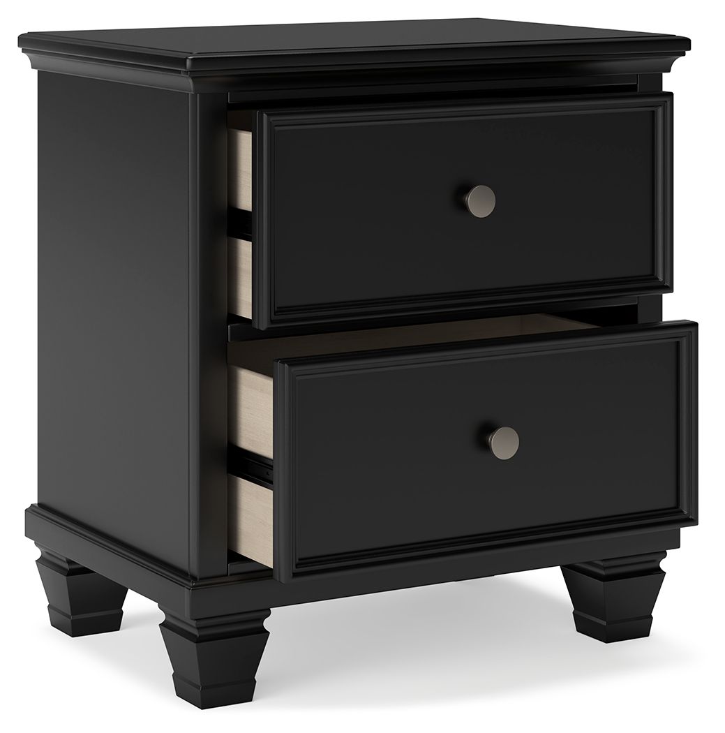 Lanolee - Black - Two Drawer Nightstand - Urban Living Furniture (Los Angeles, CA)