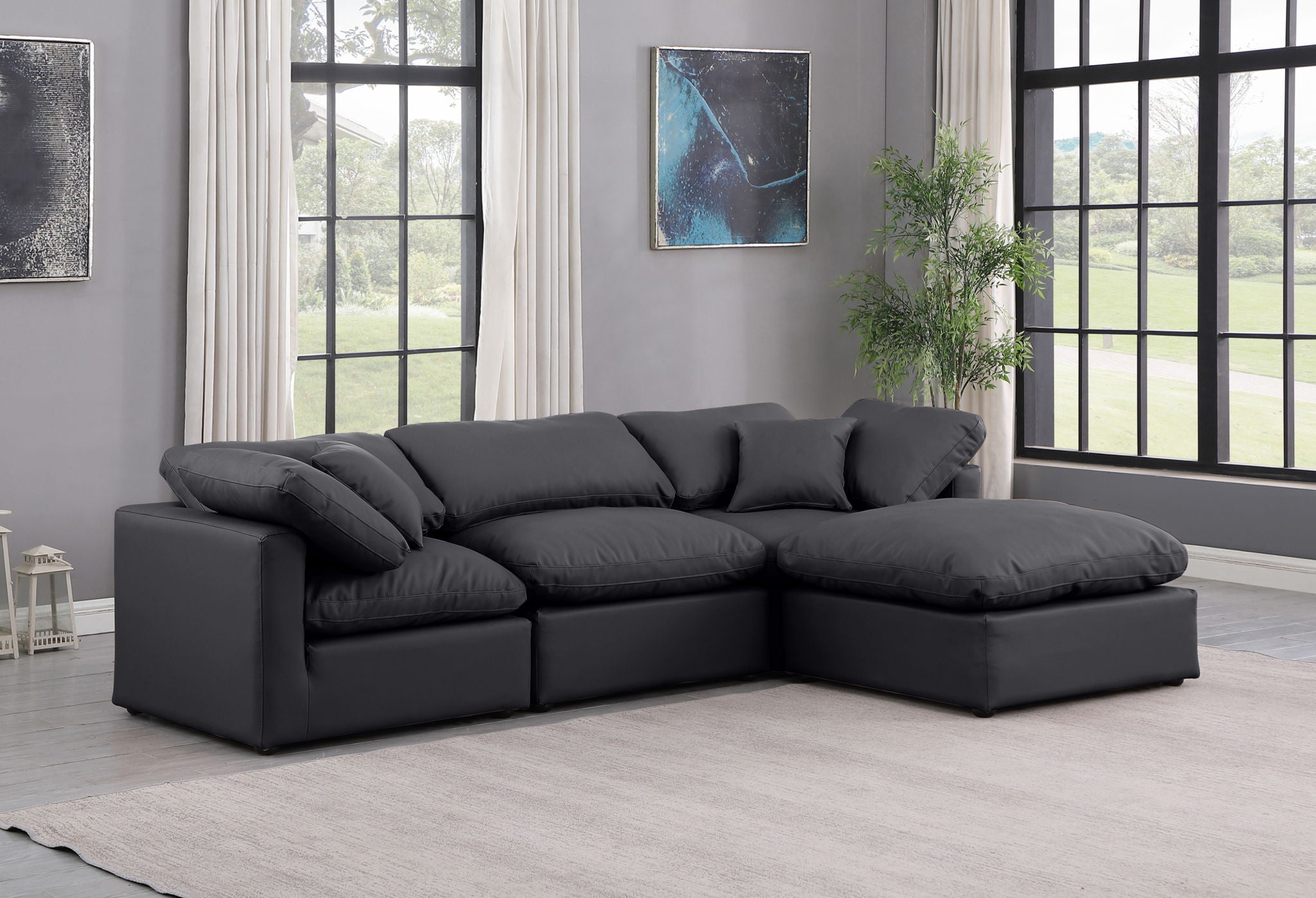 Indulge - Faux Leather 4 Piece Modular Sectional With Chaise - Urban Living Furniture (Los Angeles, CA)