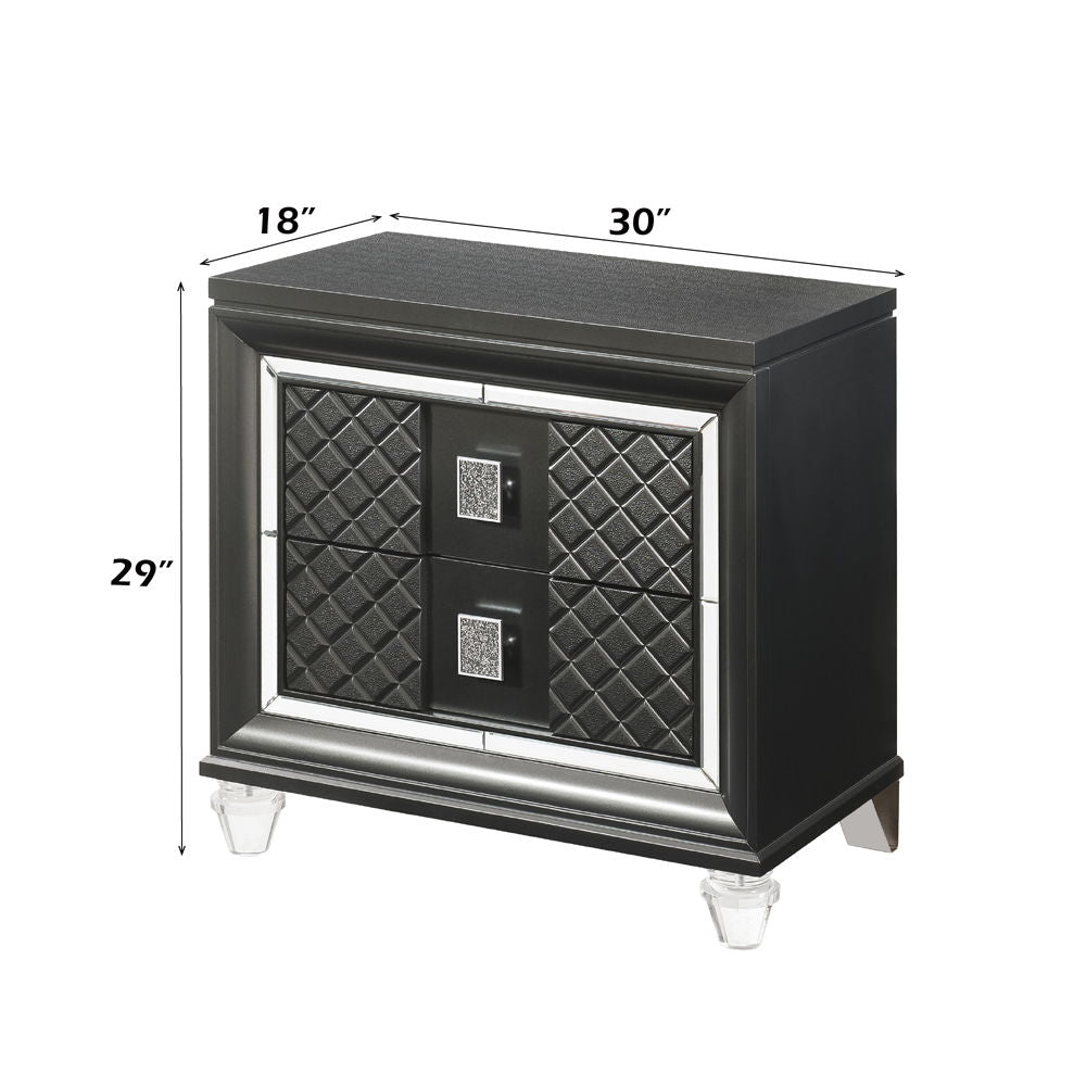 Sawyer - Nightstand - Metallic Gray - Urban Living Furniture (Los Angeles, CA)