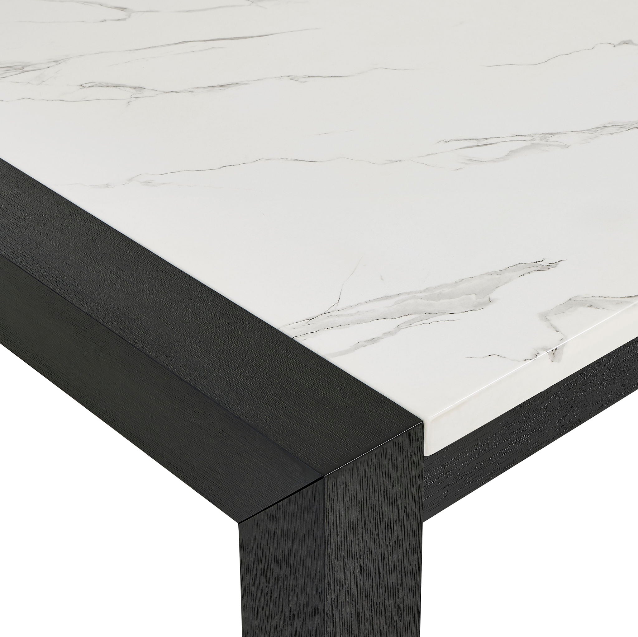 Jules - Faux Marble Dining Table - Charcoal / White - Urban Living Furniture (Los Angeles, CA)