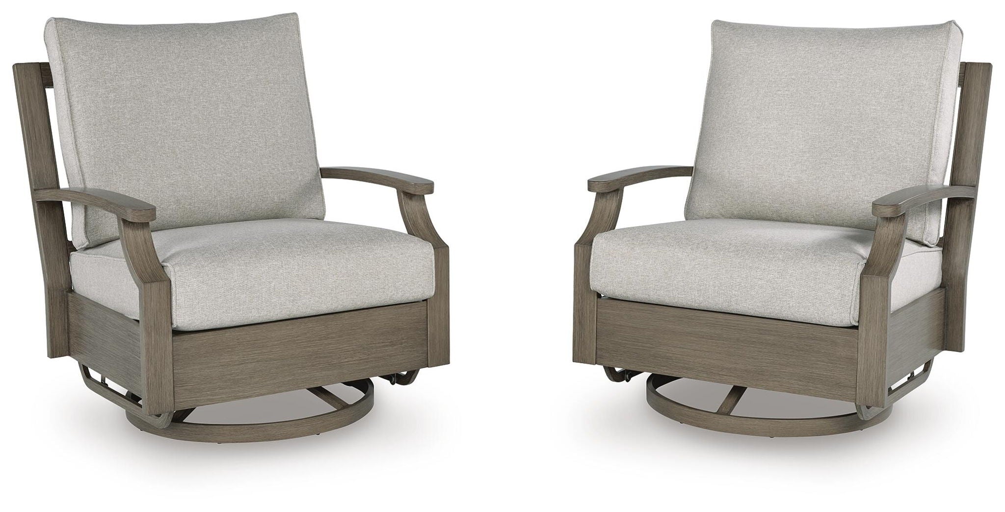 Rainier Ranch - Swivel Glider Chair With Cushion - Brown / Beige - Urban Living Furniture (Los Angeles, CA)