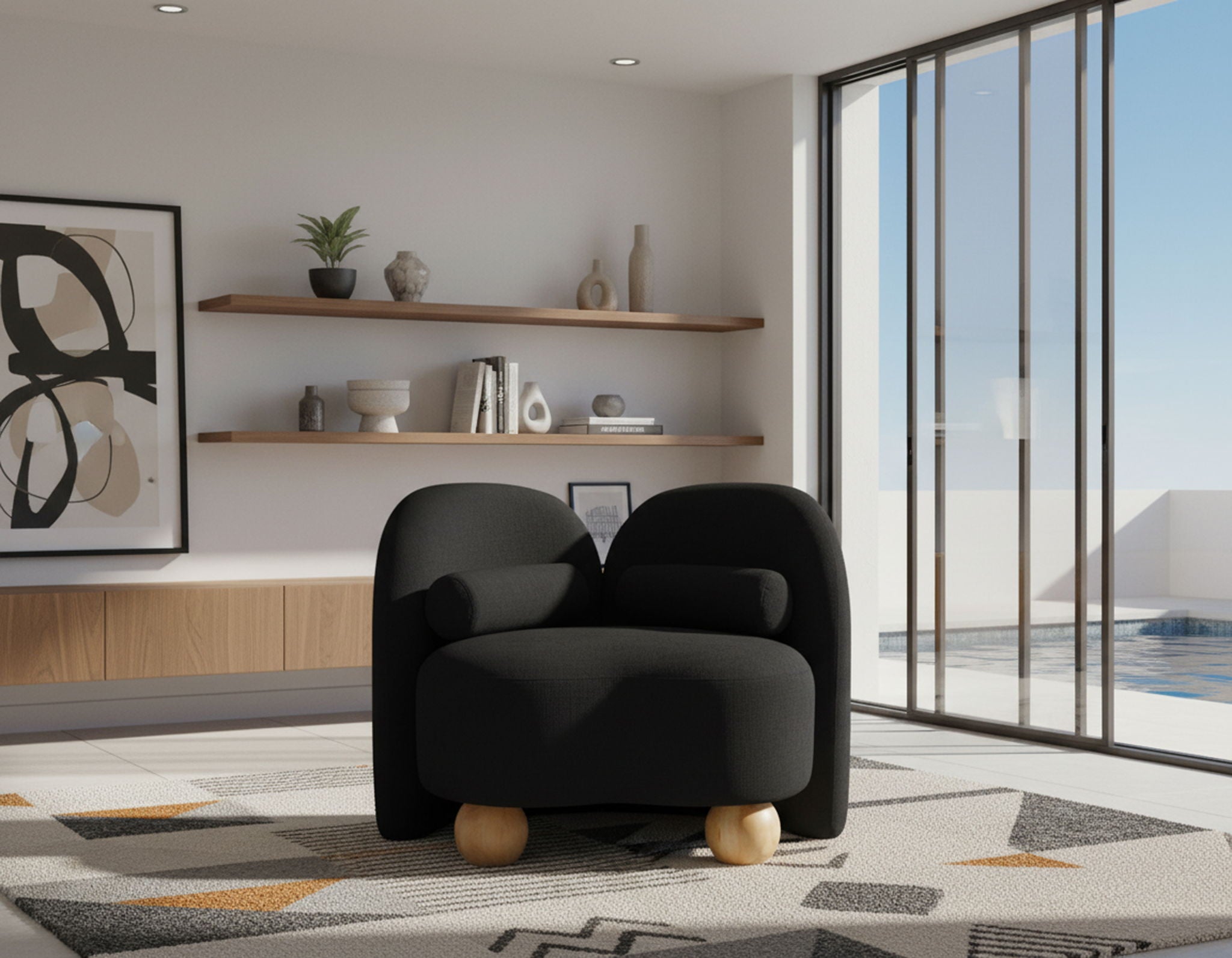 Daphne - Chenille Chair - Urban Living Furniture (Los Angeles, CA)