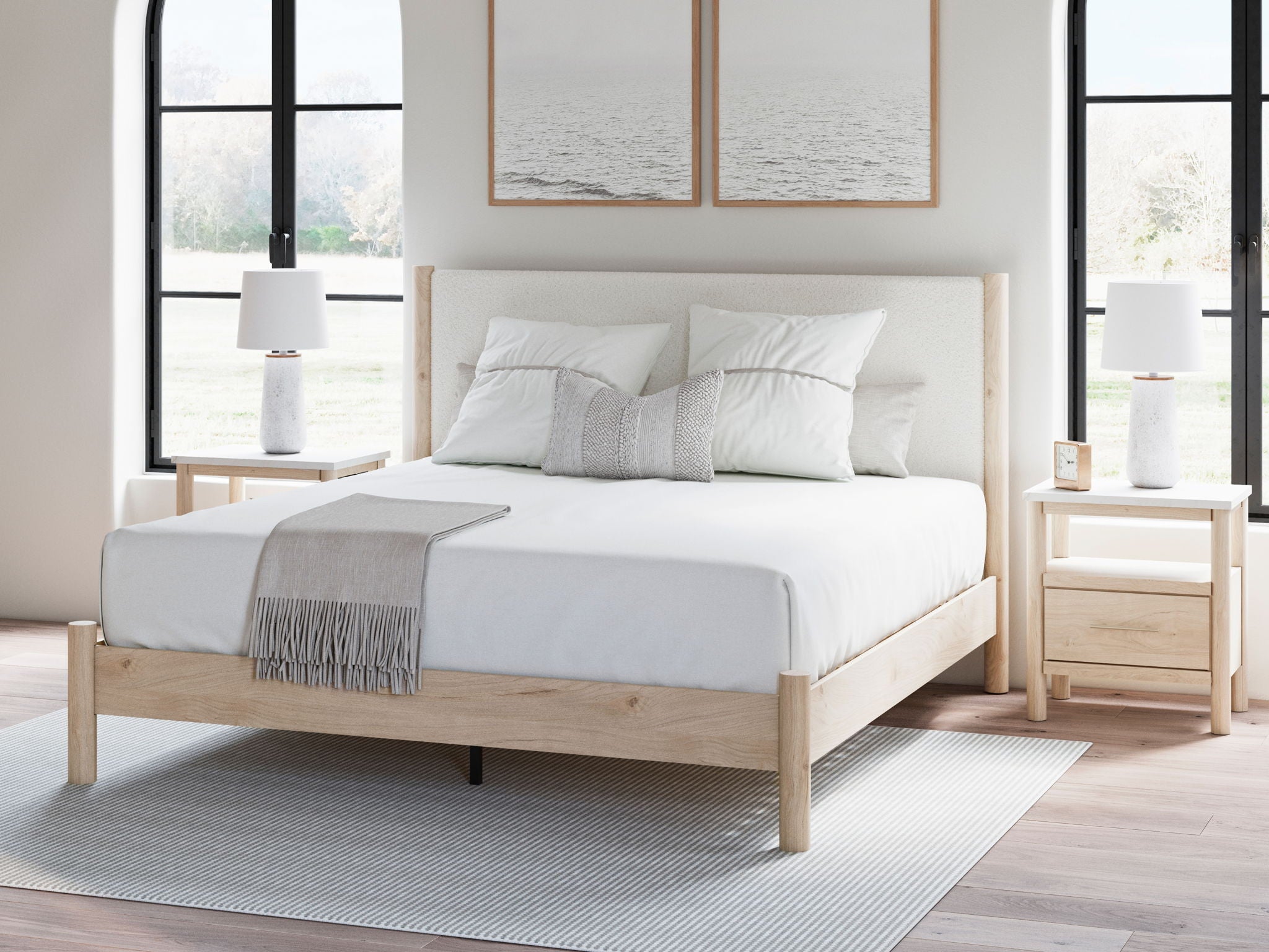 Cadmori - Upholstered Panel Bed - Urban Living Furniture (Los Angeles, CA)