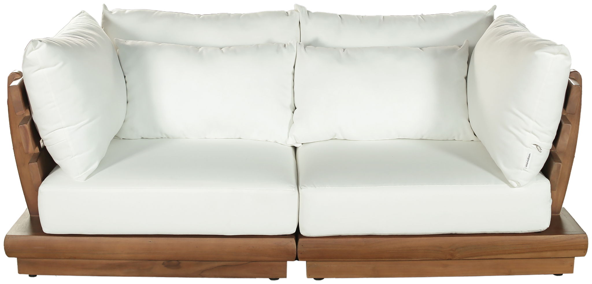 Mirella - 2 Piece Water Resistant Fabric 76" Upholstered Outdoor Patio Modular Loveseat - Urban Living Furniture (Los Angeles, CA)