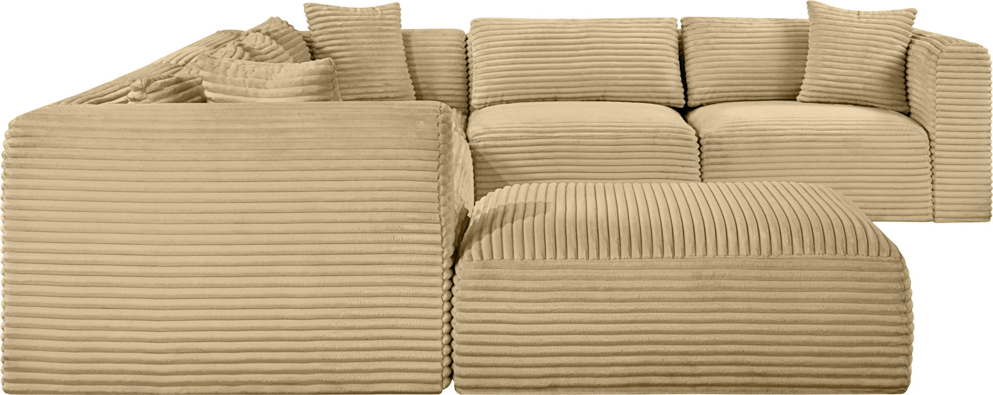 Shaggy - 7 Piece Modular U-Shaped Sectional With Ottoman - Urban Living Furniture (Los Angeles, CA)