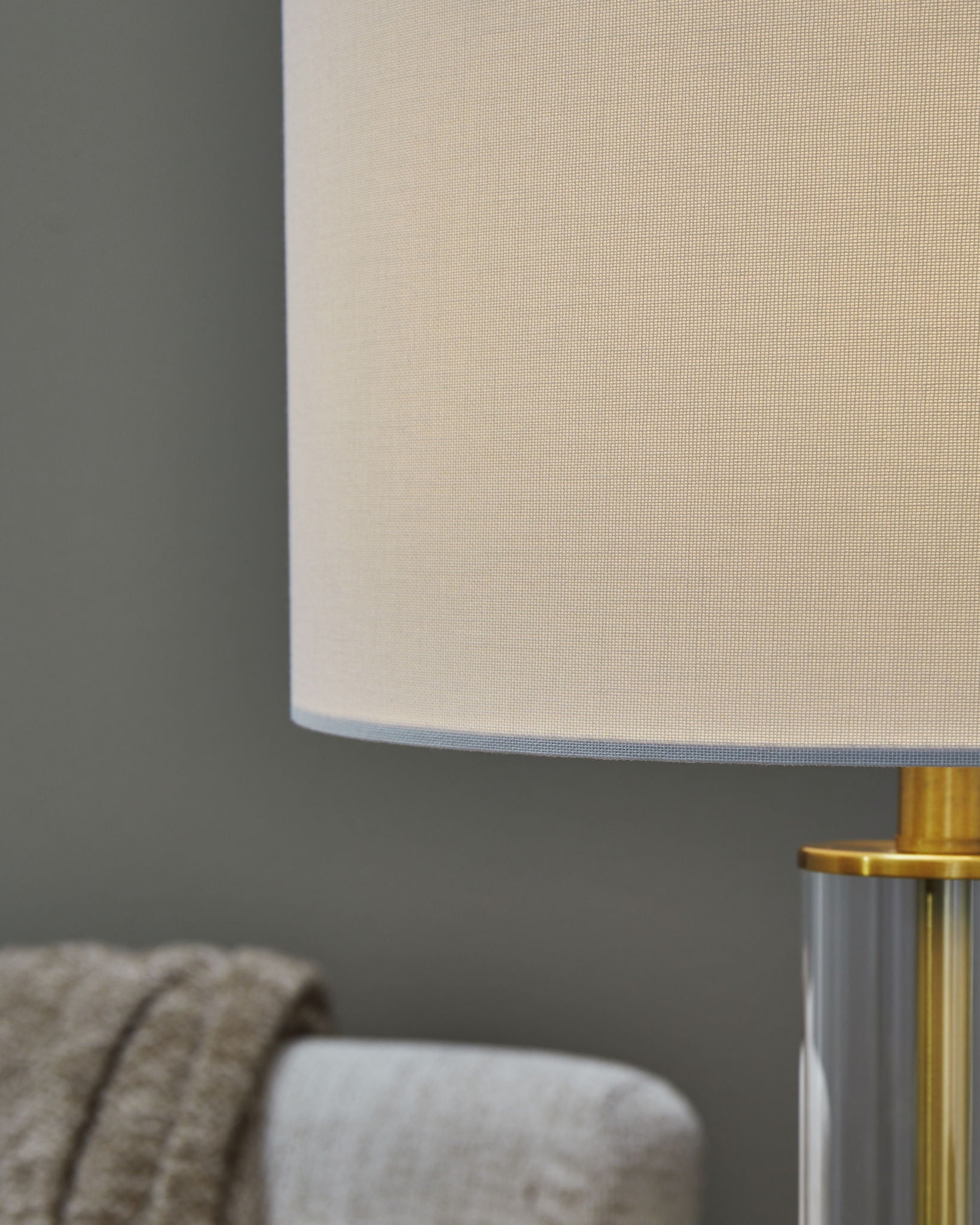 Orenman - Clear / Brass Finish - Glass Table Lamp (Set of 2) - Urban Living Furniture (Los Angeles, CA)