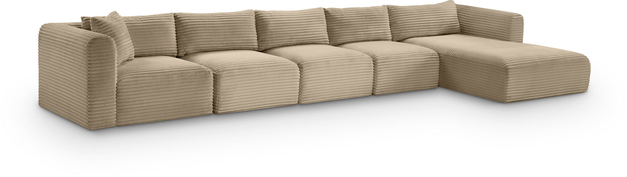 Shaggy - Fabric 5 Piece Modular Sectional With Chaise - Urban Living Furniture (Los Angeles, CA)