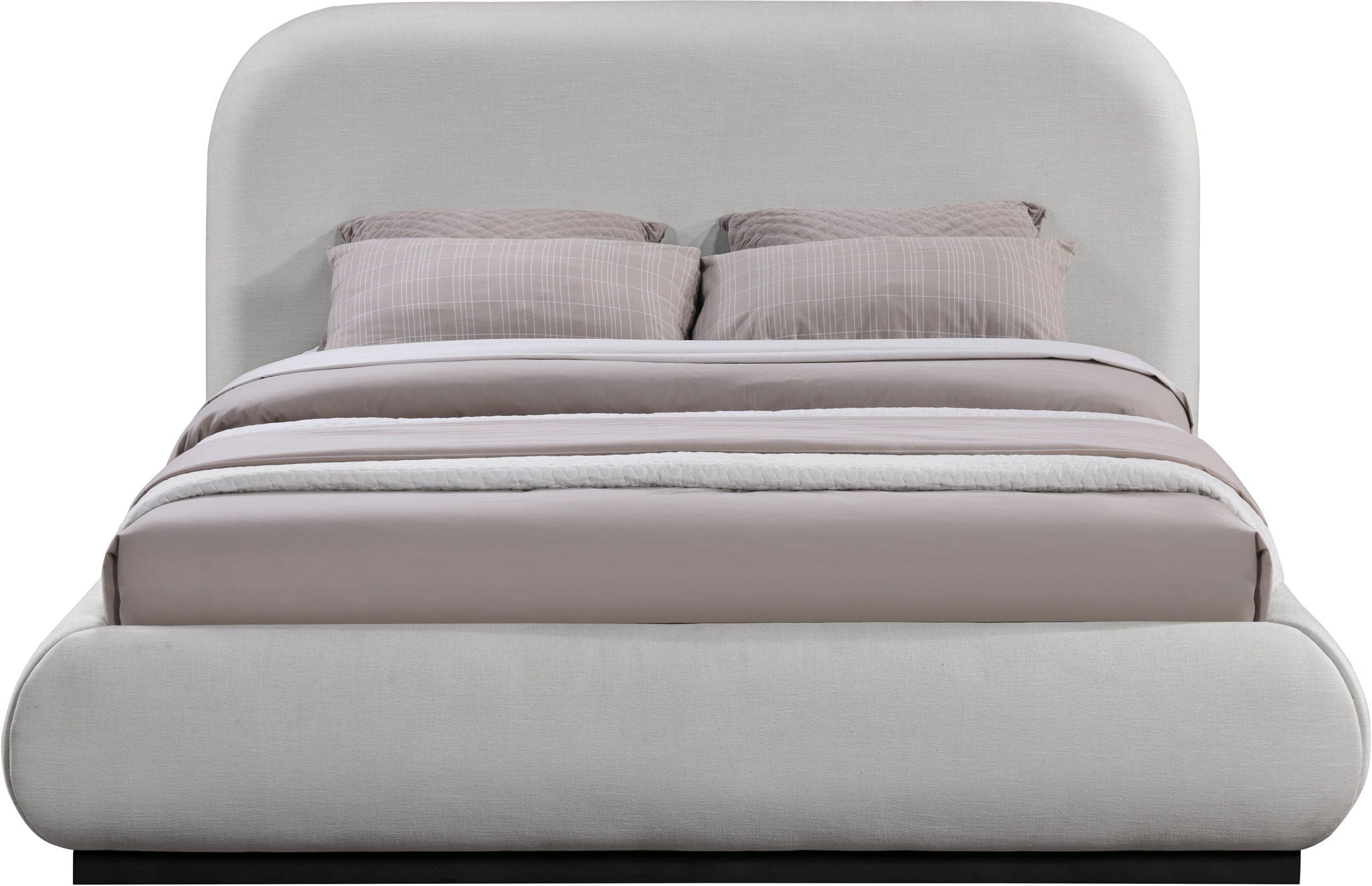 Vaughn - Chenille Bed With Black Base - Urban Living Furniture (Los Angeles, CA)