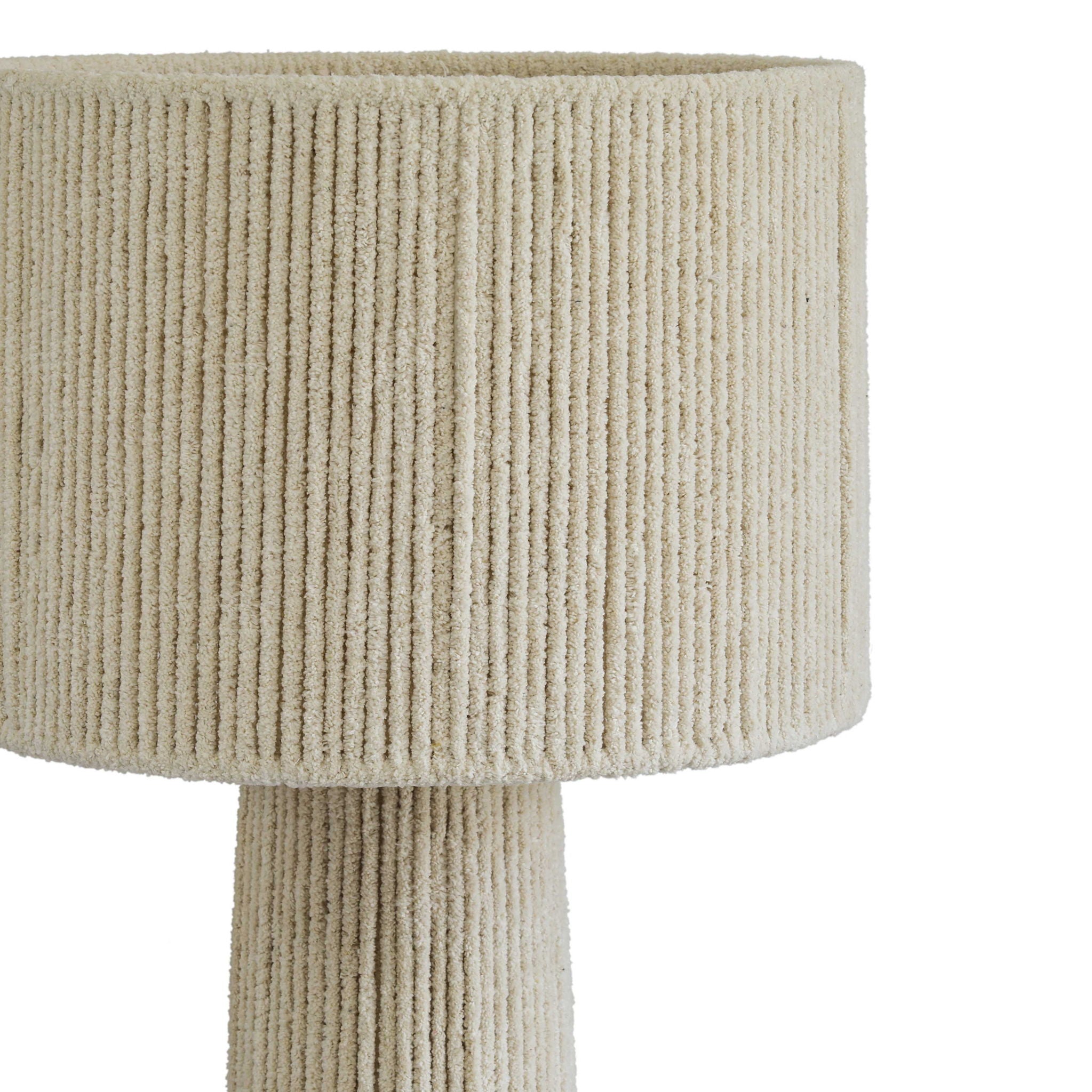 Tapered - Chenille Fiber Floor Lamp - Natural - Urban Living Furniture (Los Angeles, CA)