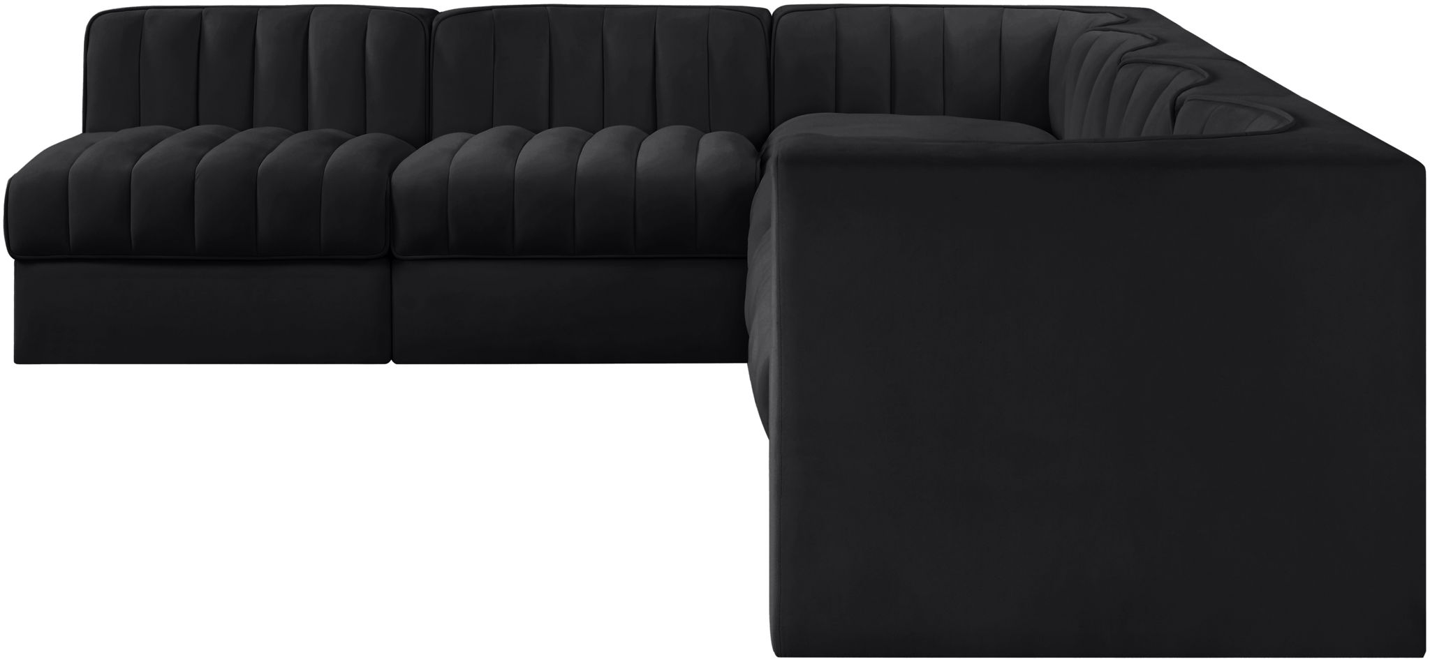 Rummi - Velvet Performance Fabric Upholstered 6 Piece Modular Sectional - Urban Living Furniture (Los Angeles, CA)