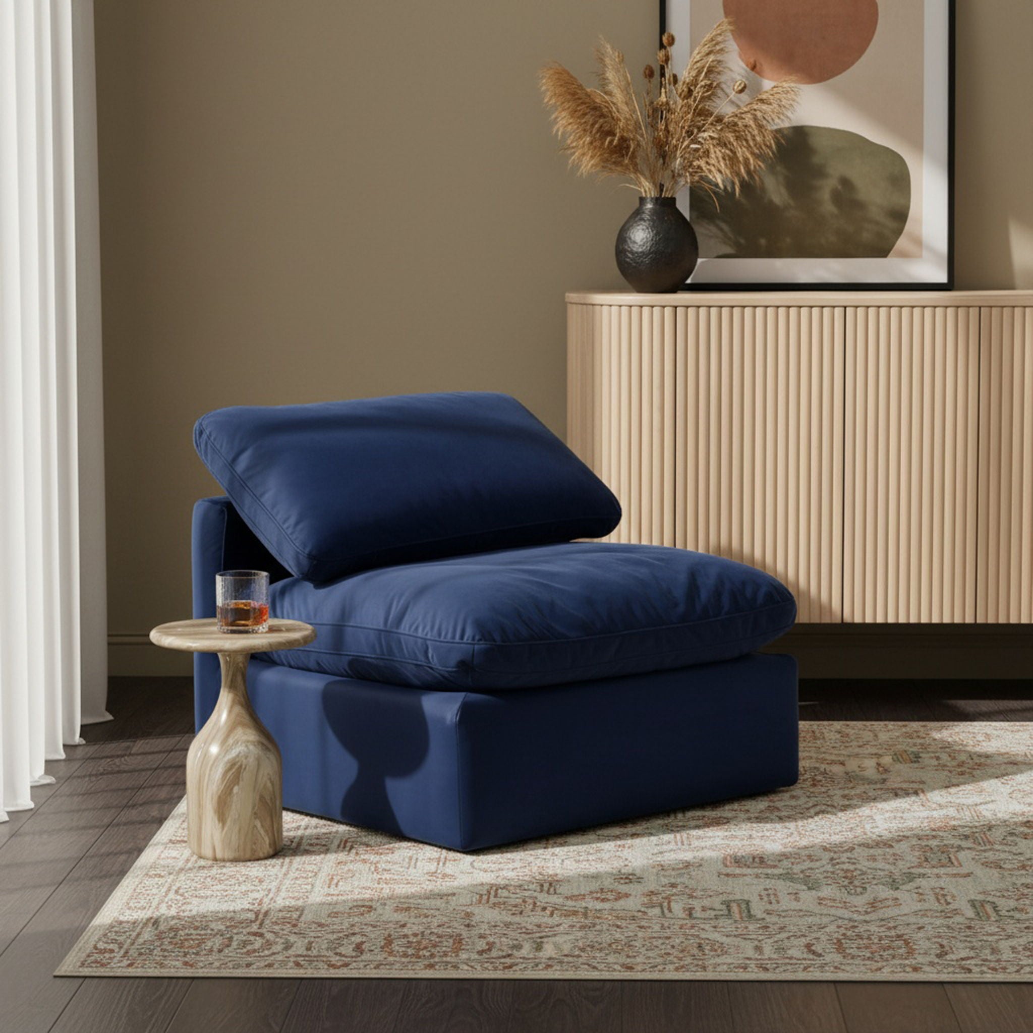 Indulge - Velvet Armless Chair - Urban Living Furniture (Los Angeles, CA)