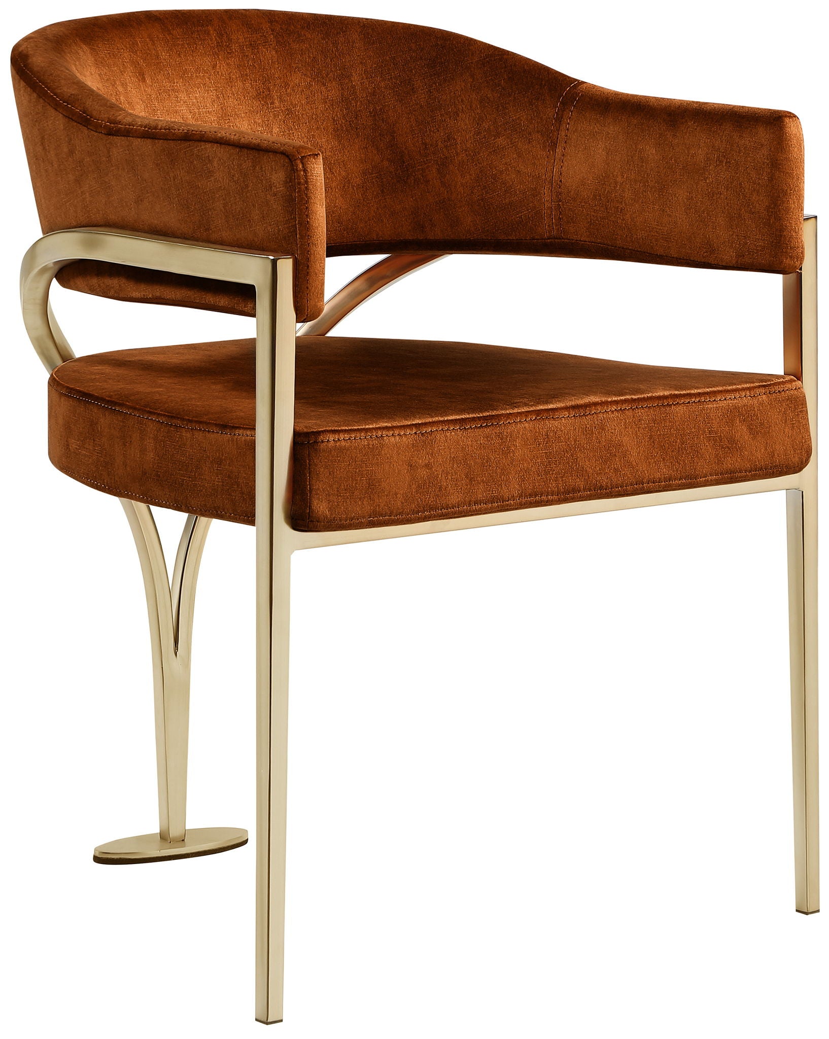 Madelyn - Dining Chair (Set of 2) - Cognac - Fabric - Urban Living Furniture (Los Angeles, CA)