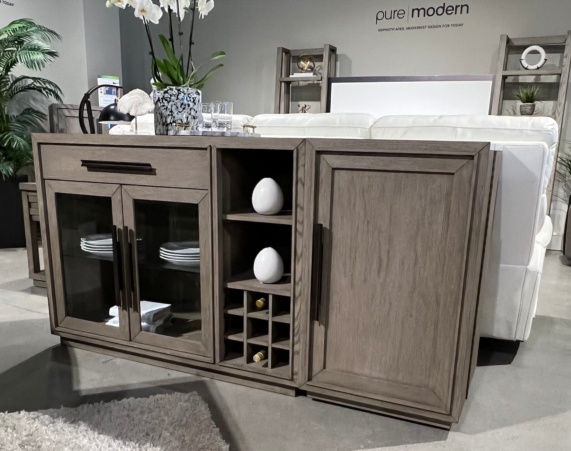 Pure Modern Dining - Multi - functional Server With Bar Cabinet - Moonstone - Urban Living Furniture (Los Angeles, CA)