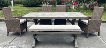 Laguna Heights - Beige - Bench With Cushion - Urban Living Furniture (Los Angeles, CA)