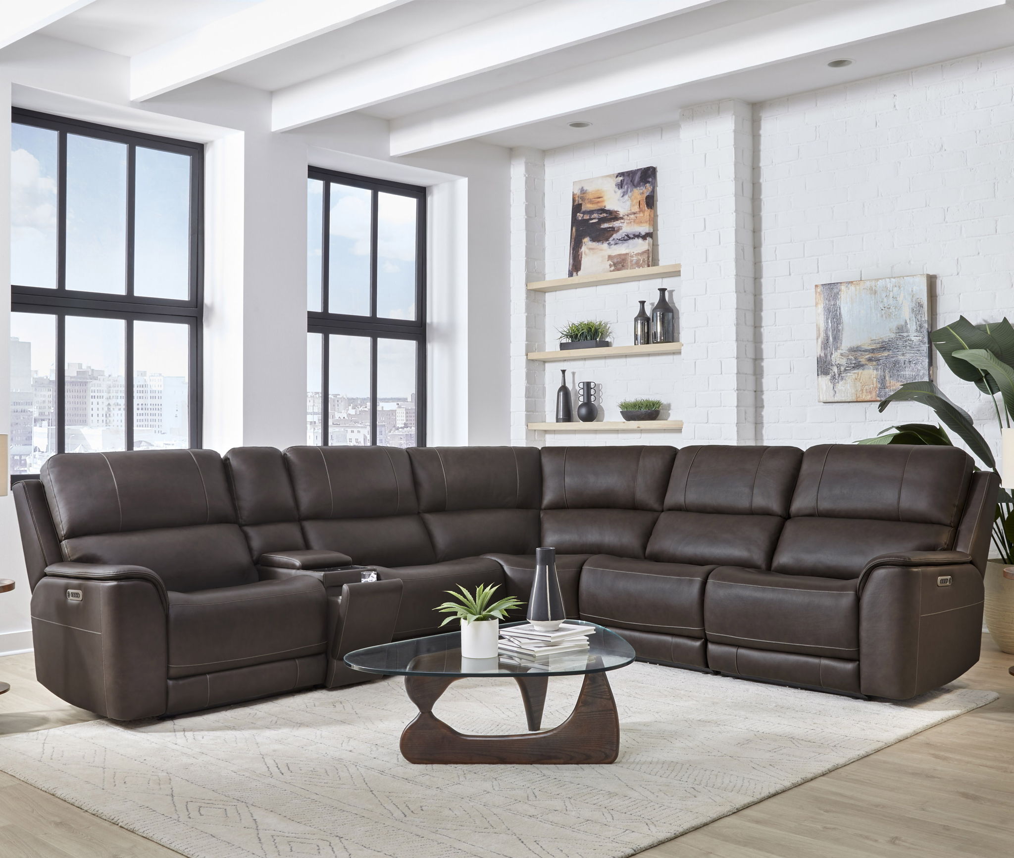 Easton - Armless Chair - Steamboat Brown - Urban Living Furniture (Los Angeles, CA)