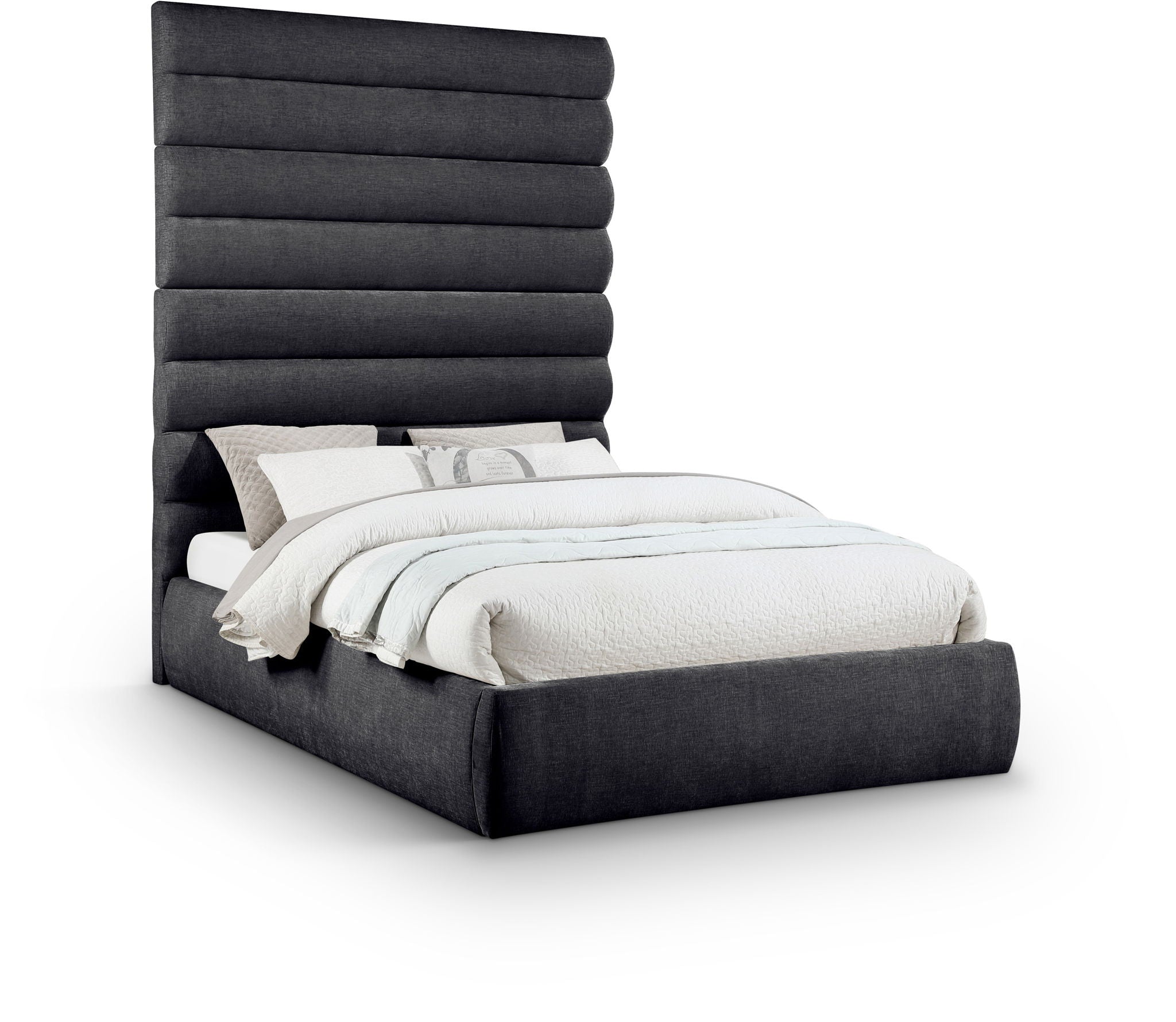 Adam - Chenille Fabric Bed With 89" Headboard - Urban Living Furniture (Los Angeles, CA)