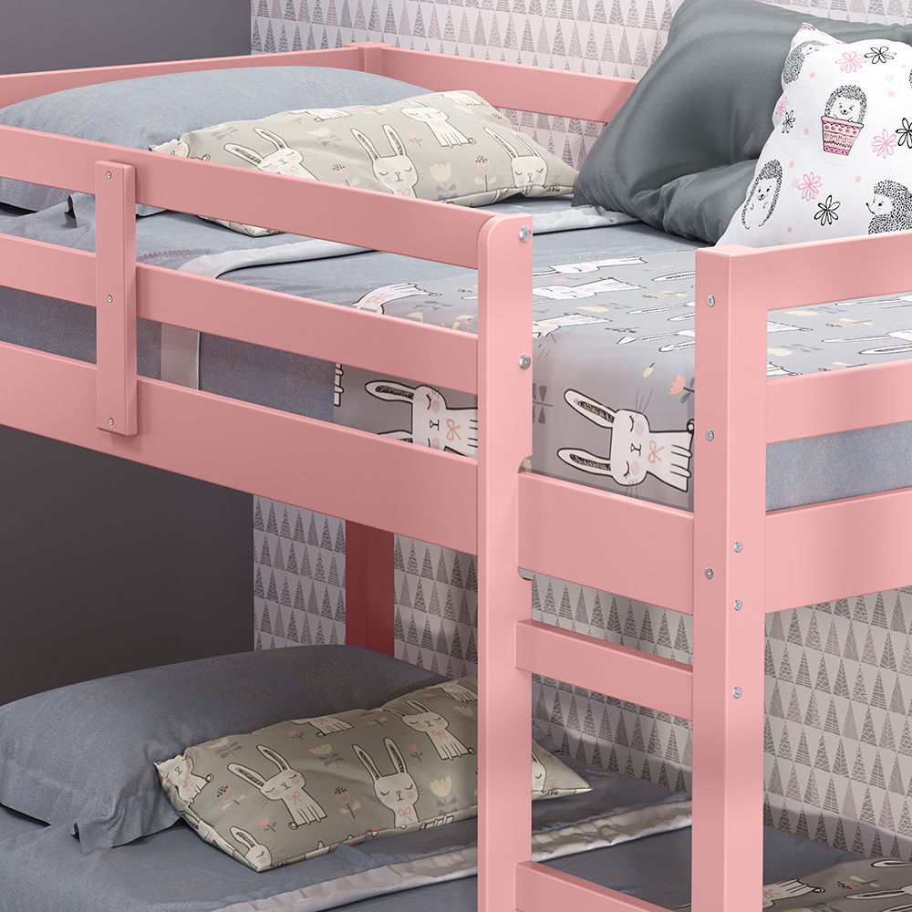 Gaston II - Twin Loft Bed - Pink - Urban Living Furniture (Los Angeles, CA)