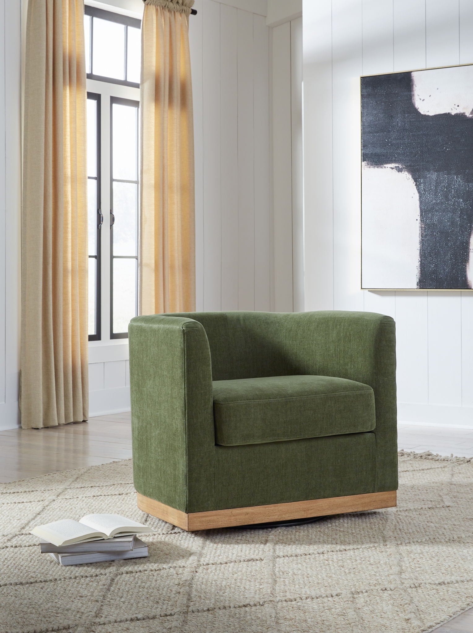 Jersonlow - Forest Green - Swivel Chair - Urban Living Furniture (Los Angeles, CA)