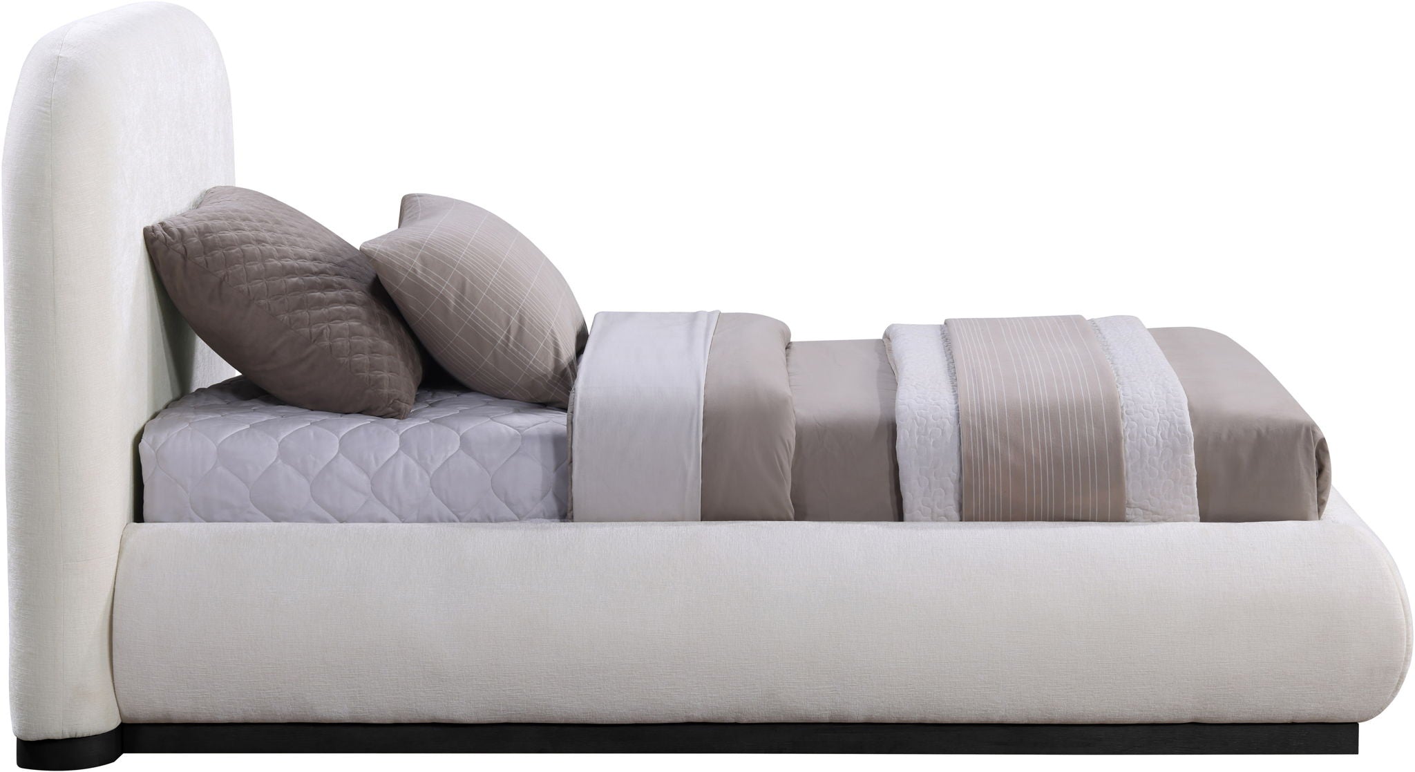 Vaughn - Chenille Bed With Black Base - Urban Living Furniture (Los Angeles, CA)