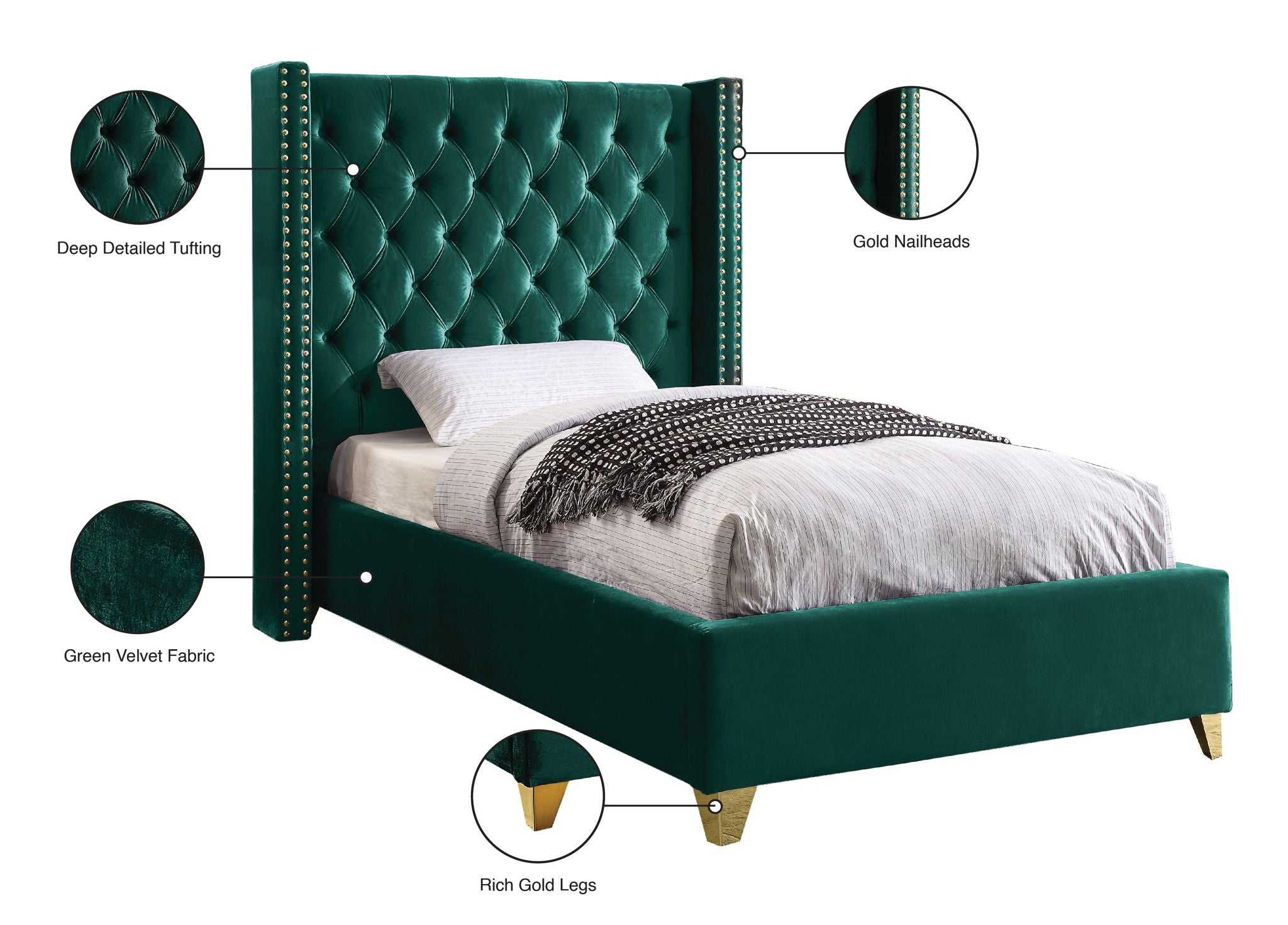 Barolo - Bed - Urban Living Furniture (Los Angeles, CA)