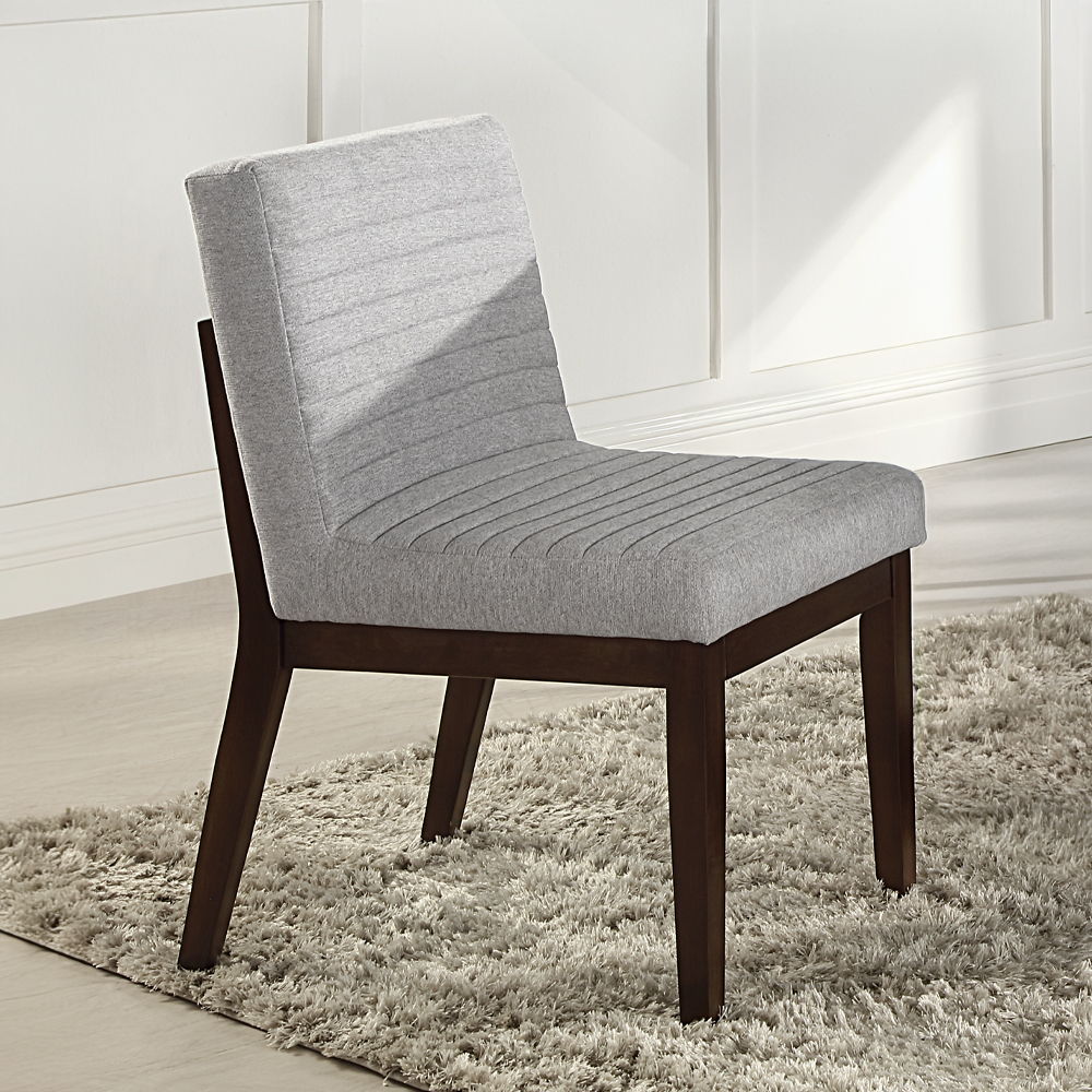 Edwyn - Side Chair (Set of 2) - Gray Fabric & Brown - Urban Living Furniture (Los Angeles, CA)