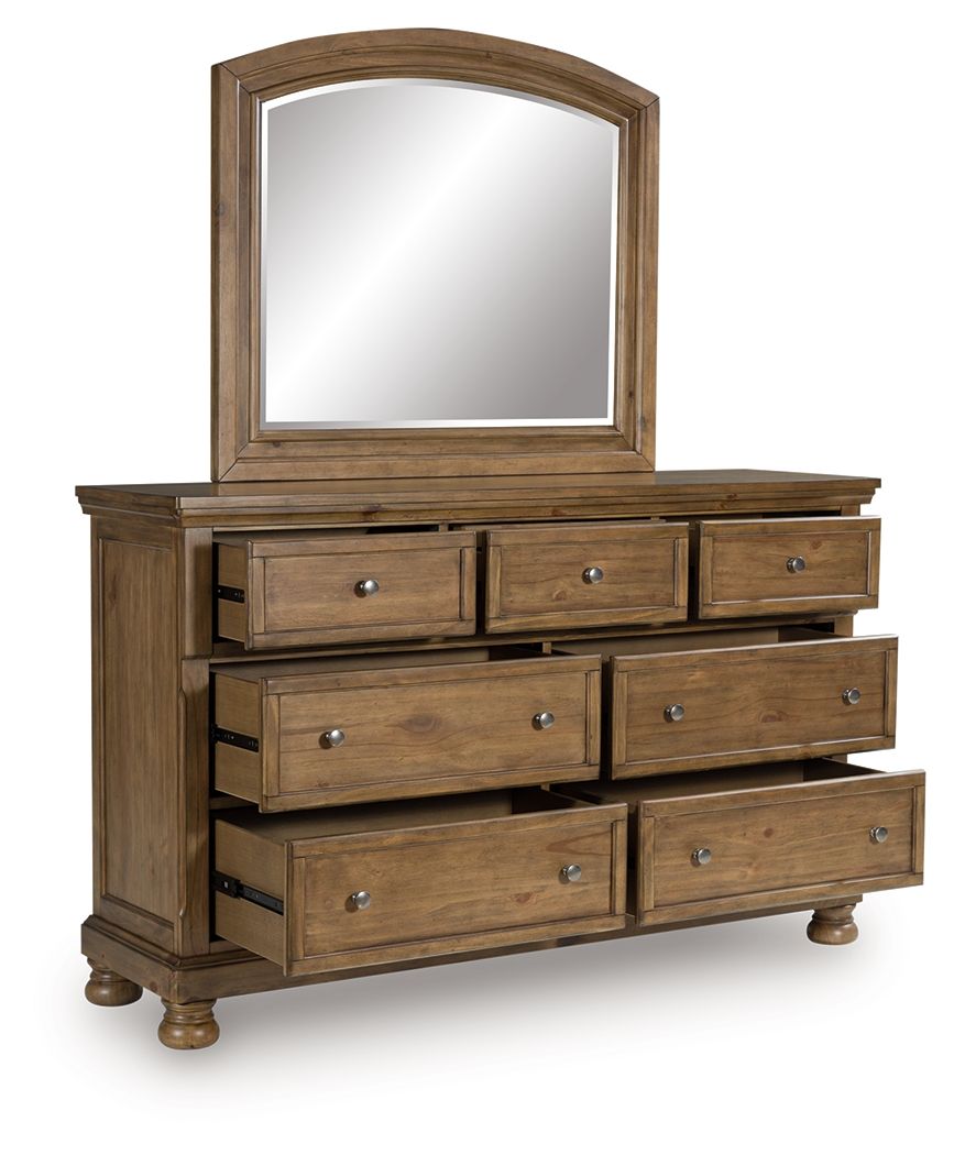 Feddinger - Medium Brown - Dresser And Mirror - Urban Living Furniture (Los Angeles, CA)