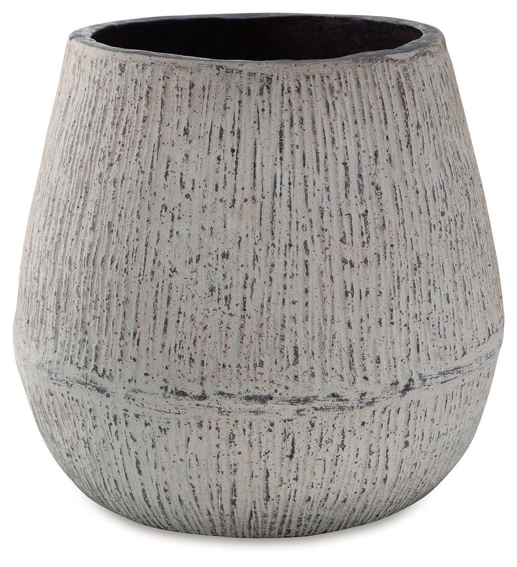 Claymount - Vase - 10" - Distressed Brown - Urban Living Furniture (Los Angeles, CA)