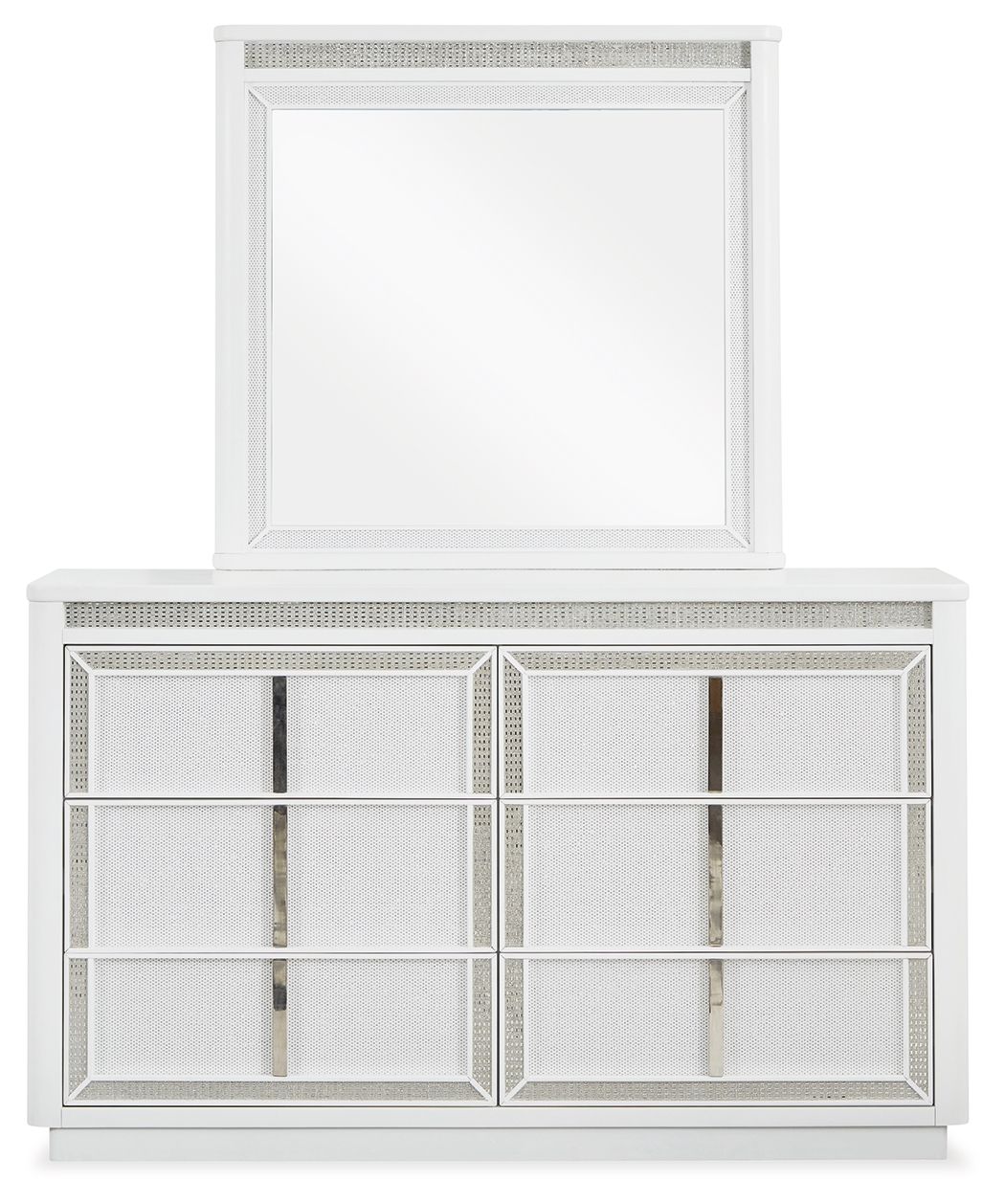 Chalanna - White - Dresser And Mirror - Urban Living Furniture (Los Angeles, CA)