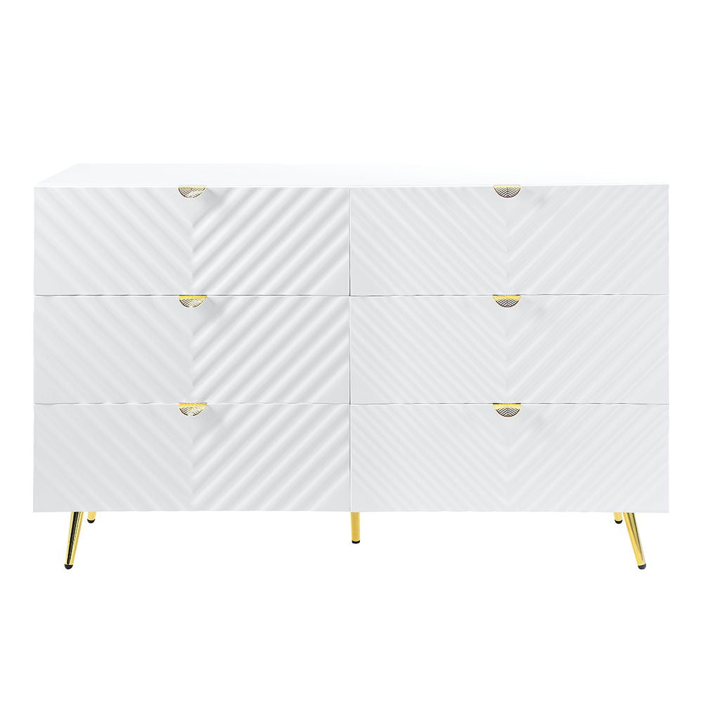 Gaines - Dresser - White High Gloss - Urban Living Furniture (Los Angeles, CA)