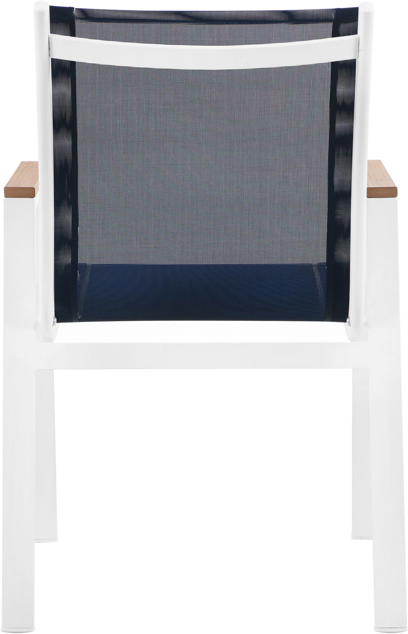 Nizuc - Outdoor Patio Dining Arm Chair With White Frame And Natural Arms (Set of 2) - Urban Living Furniture (Los Angeles, CA)
