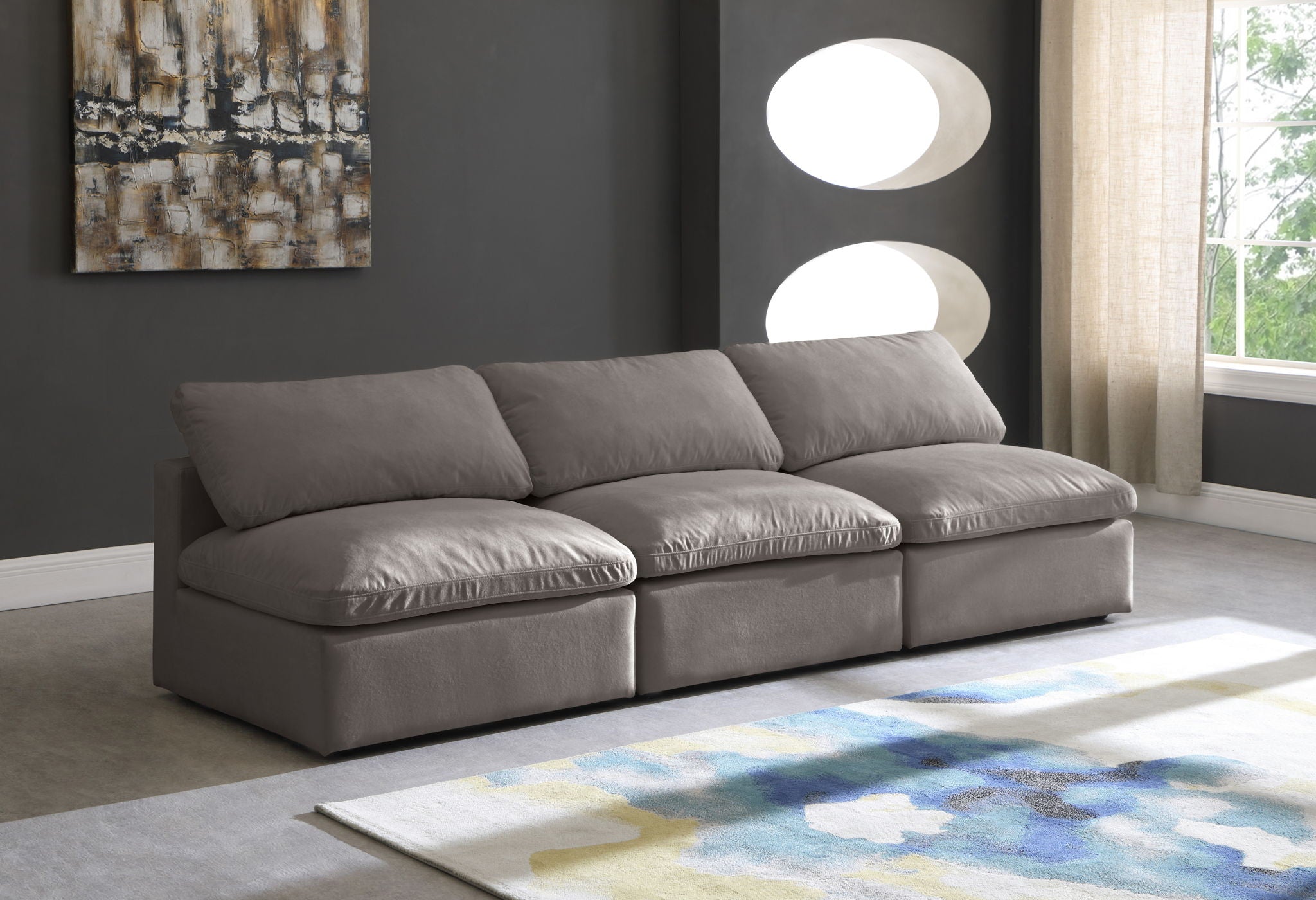 Plush - Modular Armless 3 Seat Sofa - Urban Living Furniture (Los Angeles, CA)