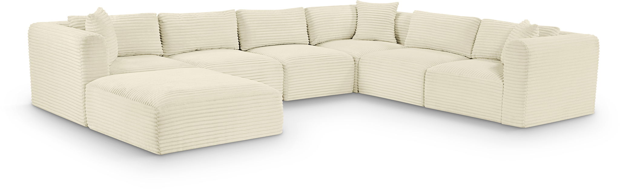 Shaggy - 7 Piece Modular U-Shaped Sectional With Ottoman - Urban Living Furniture (Los Angeles, CA)
