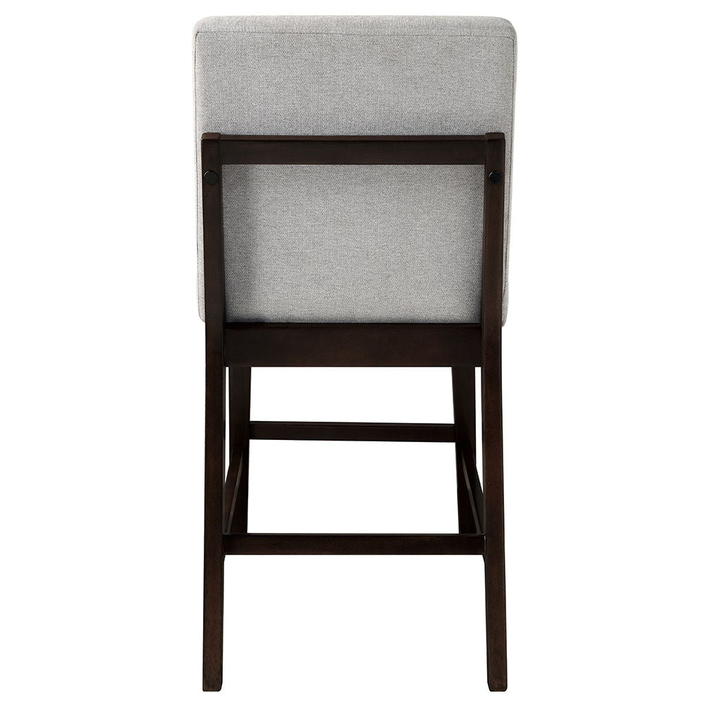 Edwyn - Counter Height Chair (Set of 2) - Gray Linen & Espresso Finish - Urban Living Furniture (Los Angeles, CA)