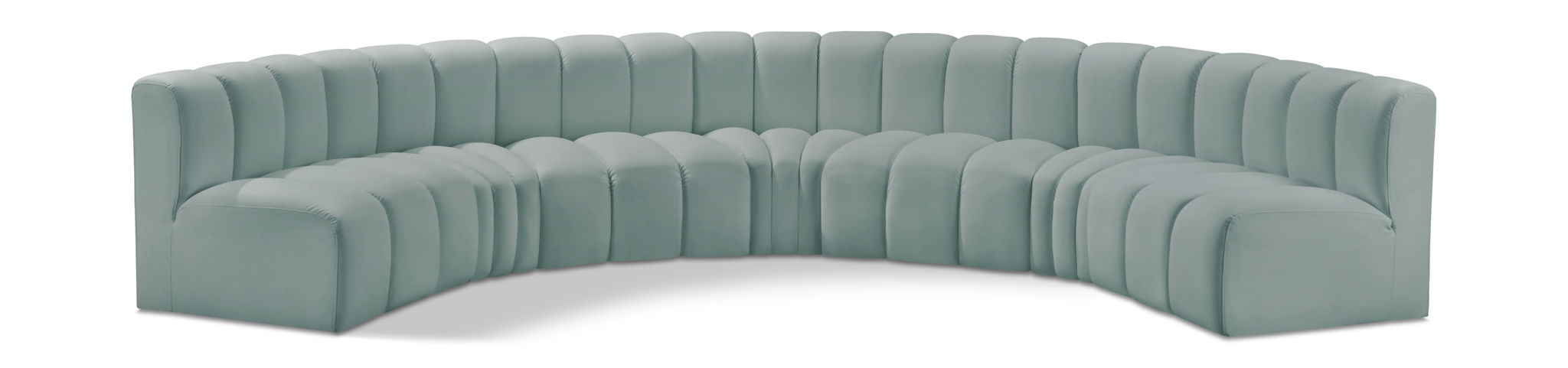 Arc - Faux Leather 7 Piece U-Shaped Modular Sofa - Urban Living Furniture (Los Angeles, CA)