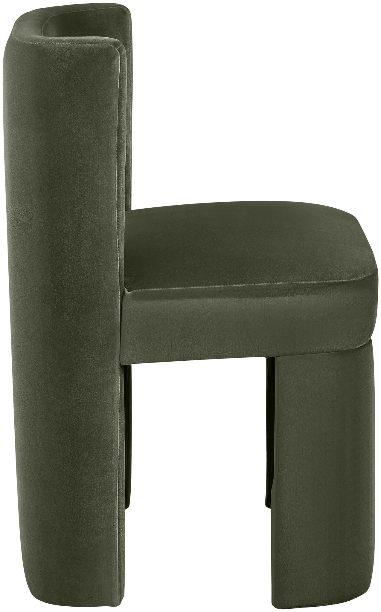 Zuno - Velvet Performance Fabric Upholstered Dining Chair (Set of 2)